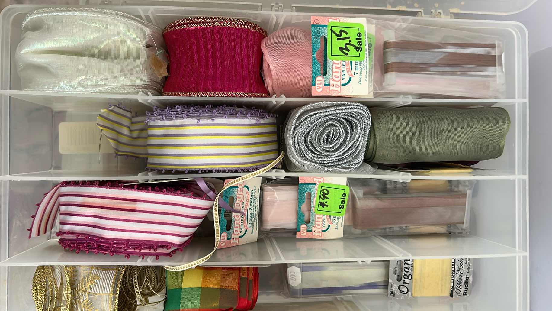 Photo 1 of 6- PLASTIC CONTAINERS CRAFT SUPPLIES