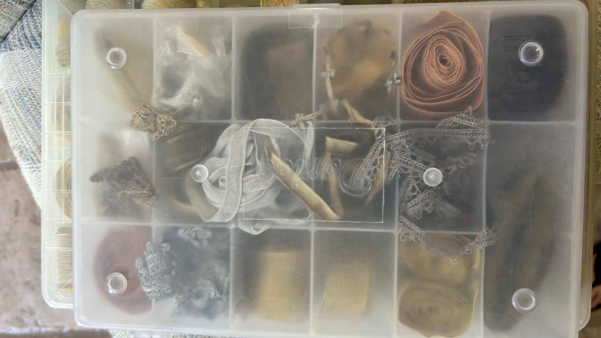 Photo 1 of 6- PLASTIC CONTAINERS CRAFT SUPPLIES