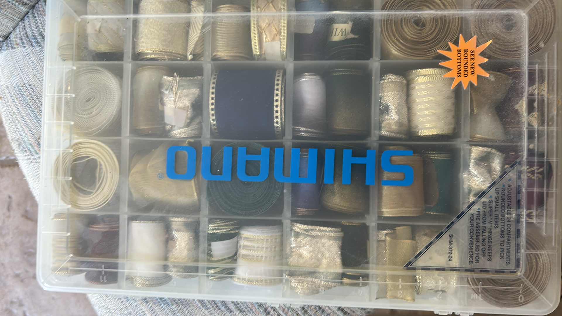 Photo 1 of 6- PLASTIC CONTAINERS CRAFT SUPPLIES