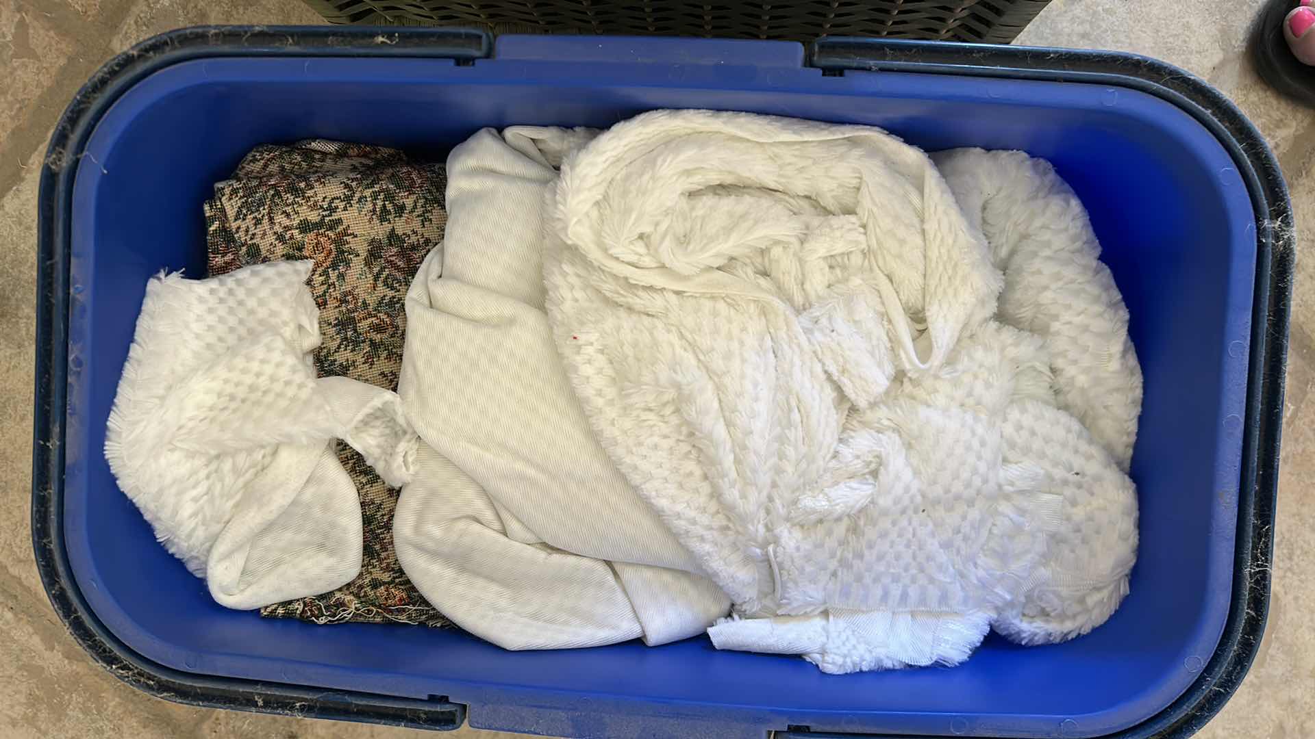 Photo 1 of CONTENTS OF 3 CONTAINERS ASSORTED FABRIC