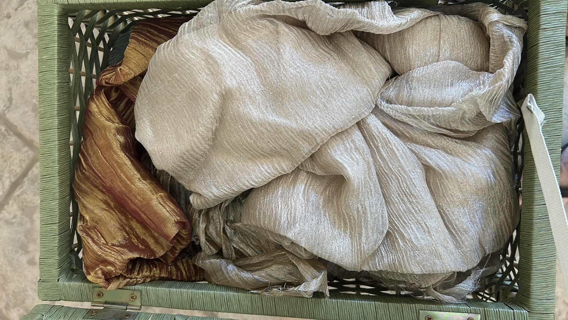 Photo 1 of CONTENTS OF 3 CONTAINERS ASSORTED FABRIC