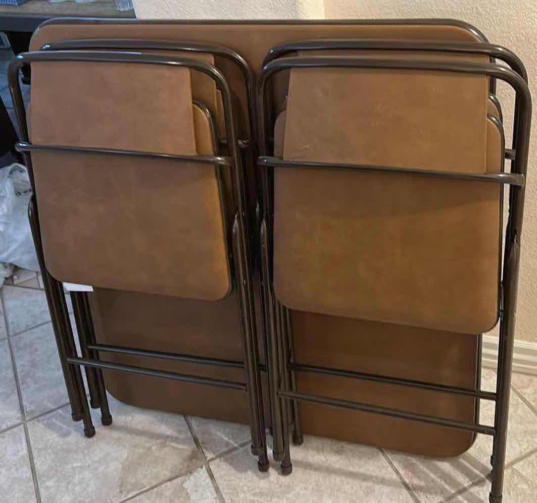 Photo 1 of CARD TABLE W 4 FOLDING CHAIRS
