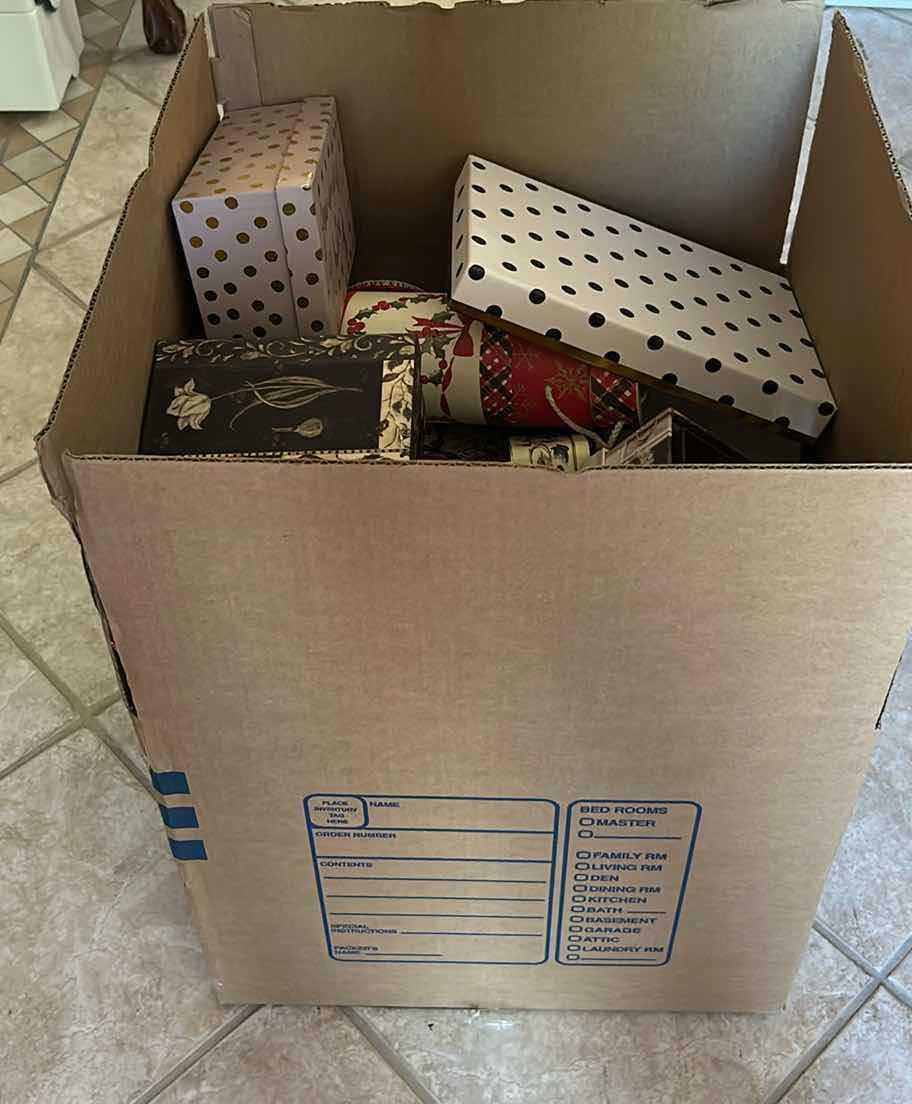 Photo 1 of CONTENTS OF BOX ASSORTED GIFT BOXES