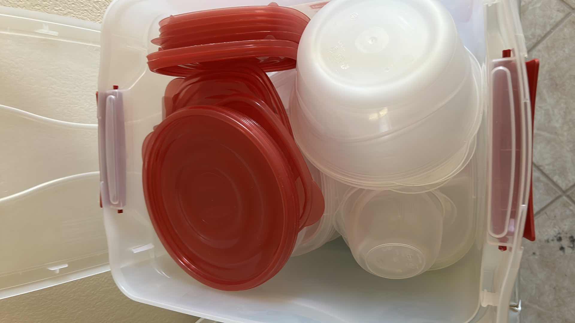 Photo 1 of ASSORTMENT OF PLASTIC CONTAINERS