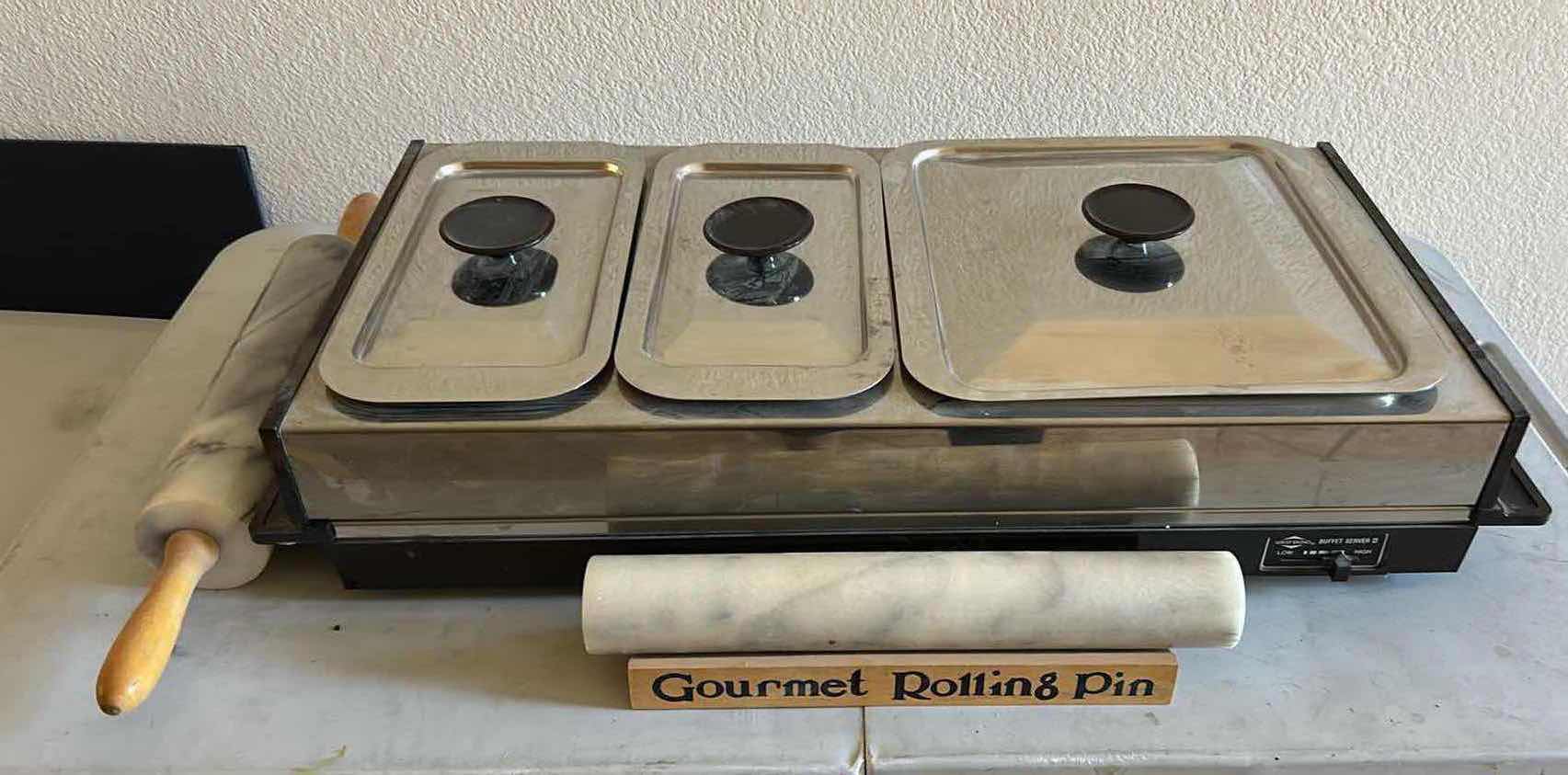 Photo 1 of 2-GOURMET ROLLING PINS WESTBEND BUFFET SERVER