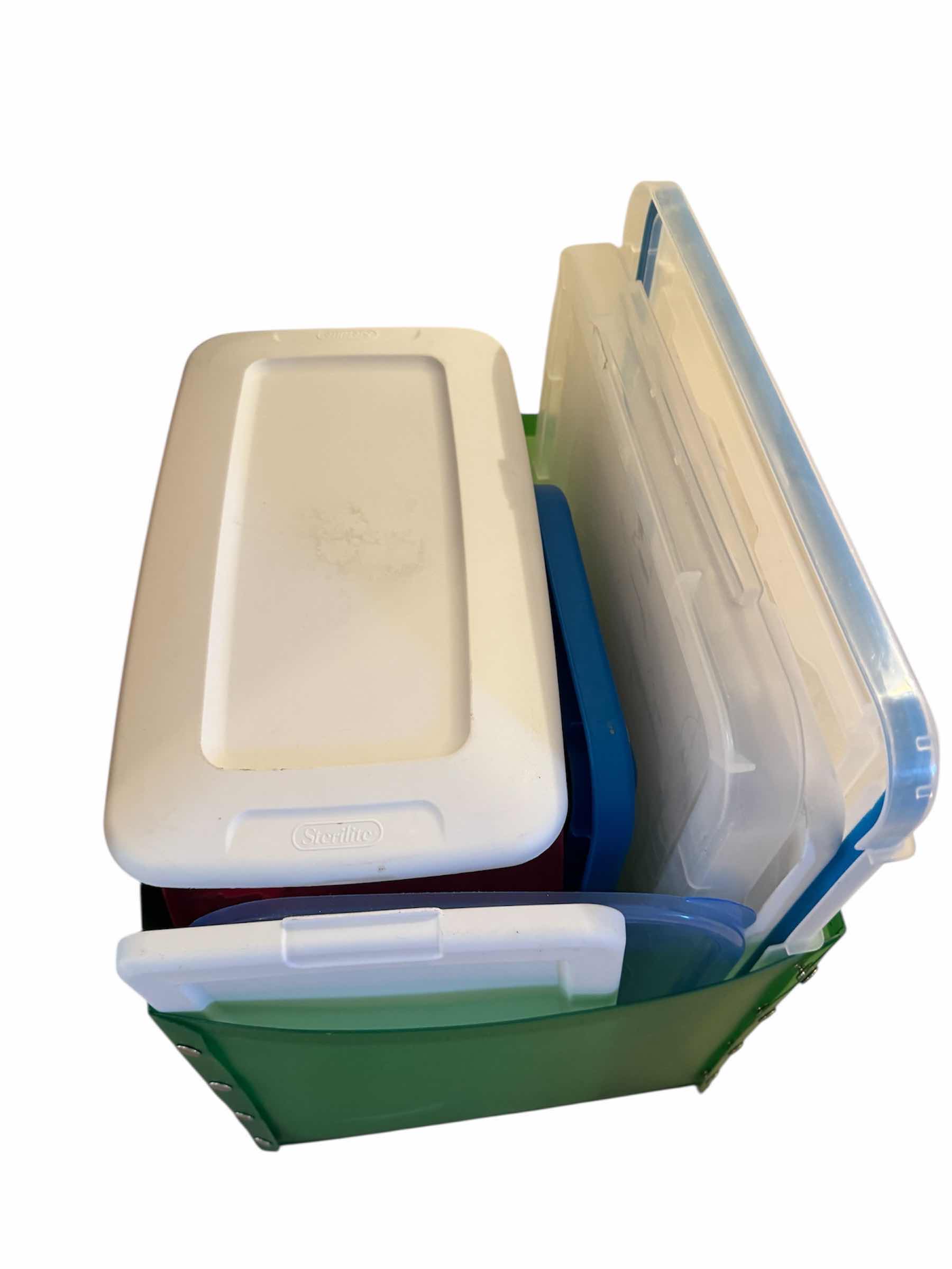 Photo 1 of BOX OF ASSORTED STORAGE CONTAINERS