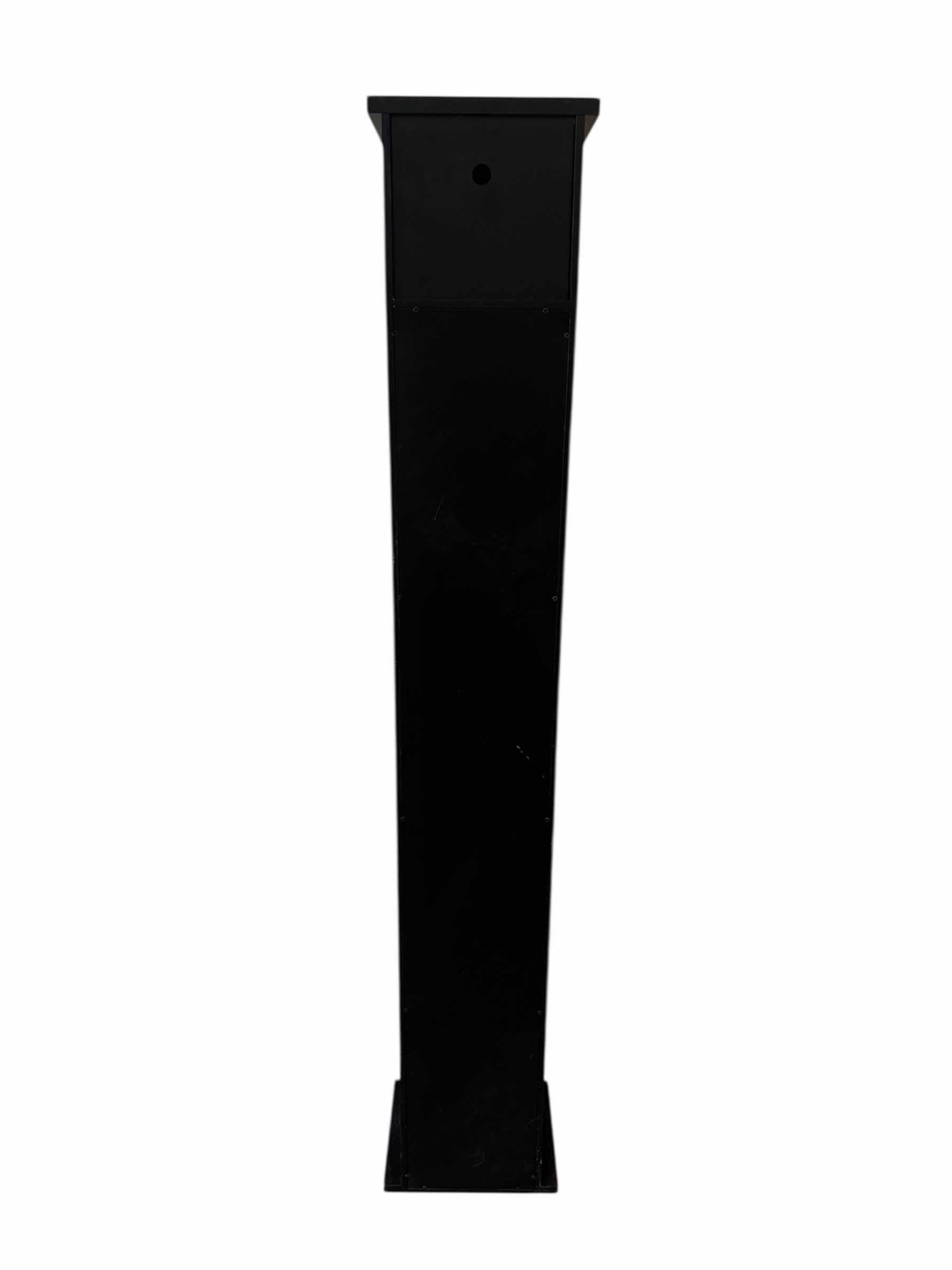 Photo 1 of BLACK WOODEN CLOCK SHELF

H60”