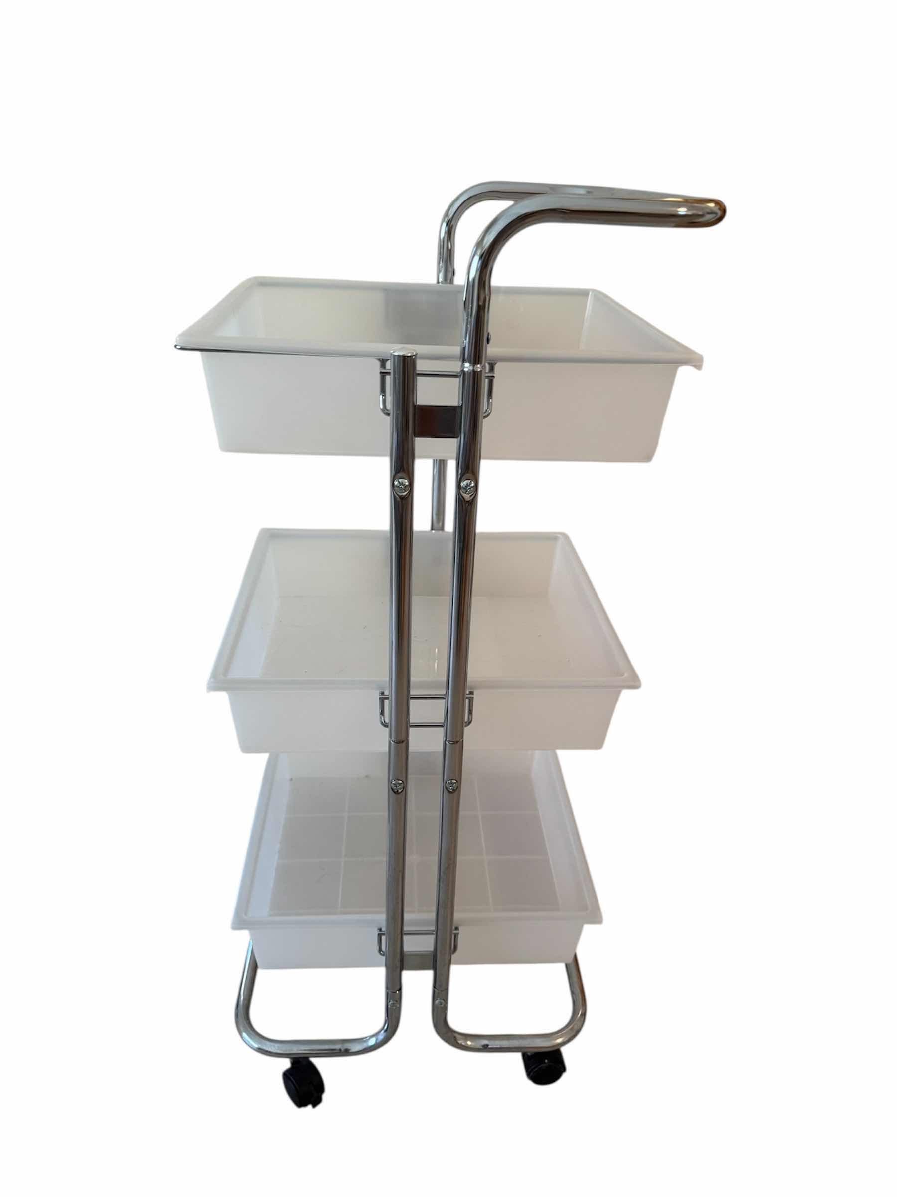 Photo 1 of 3-TIER ROLLING STORAGE CART

H37”