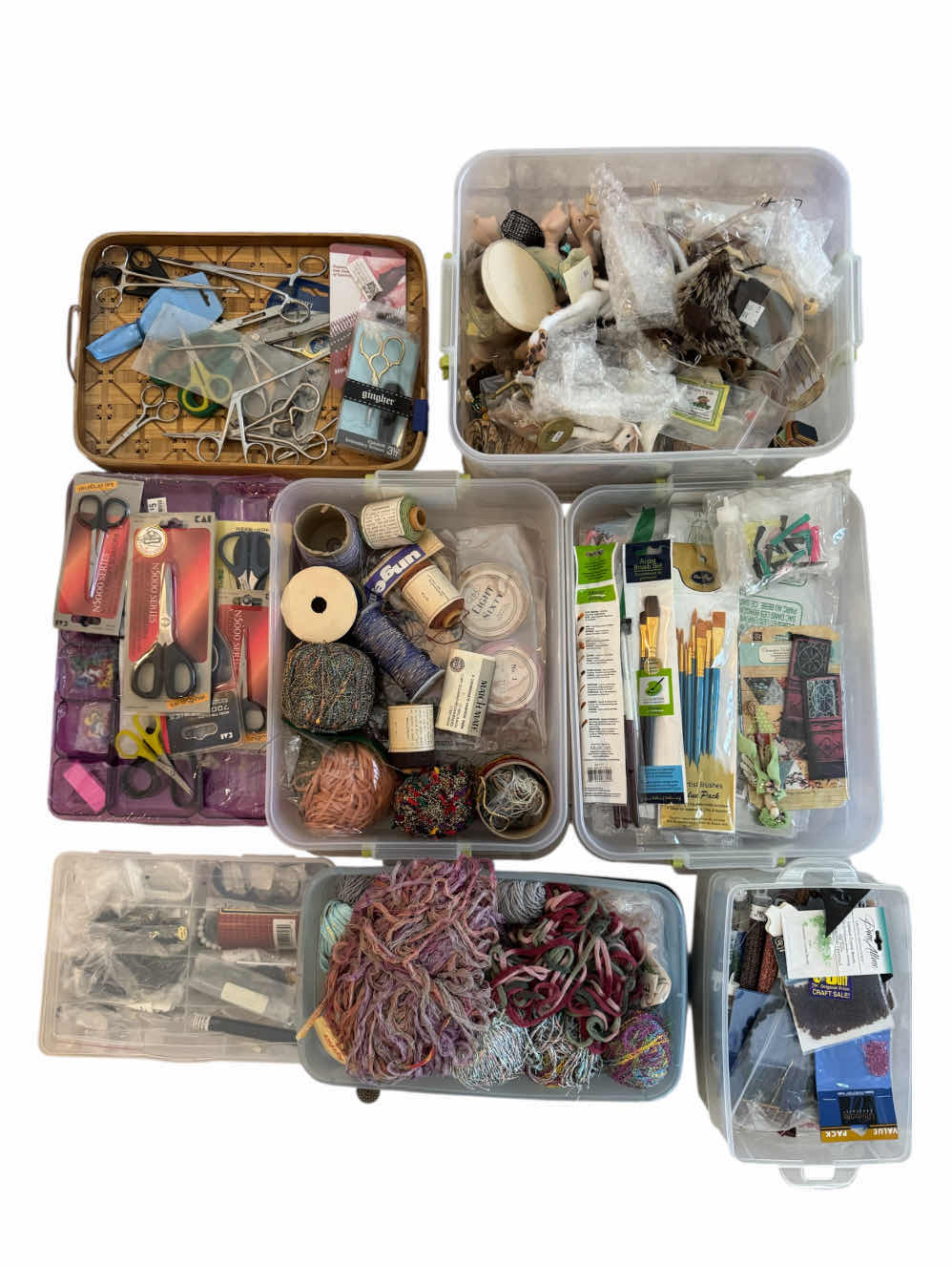 Photo 1 of ASSORTMENT OF CRAFTING SUPPLIES