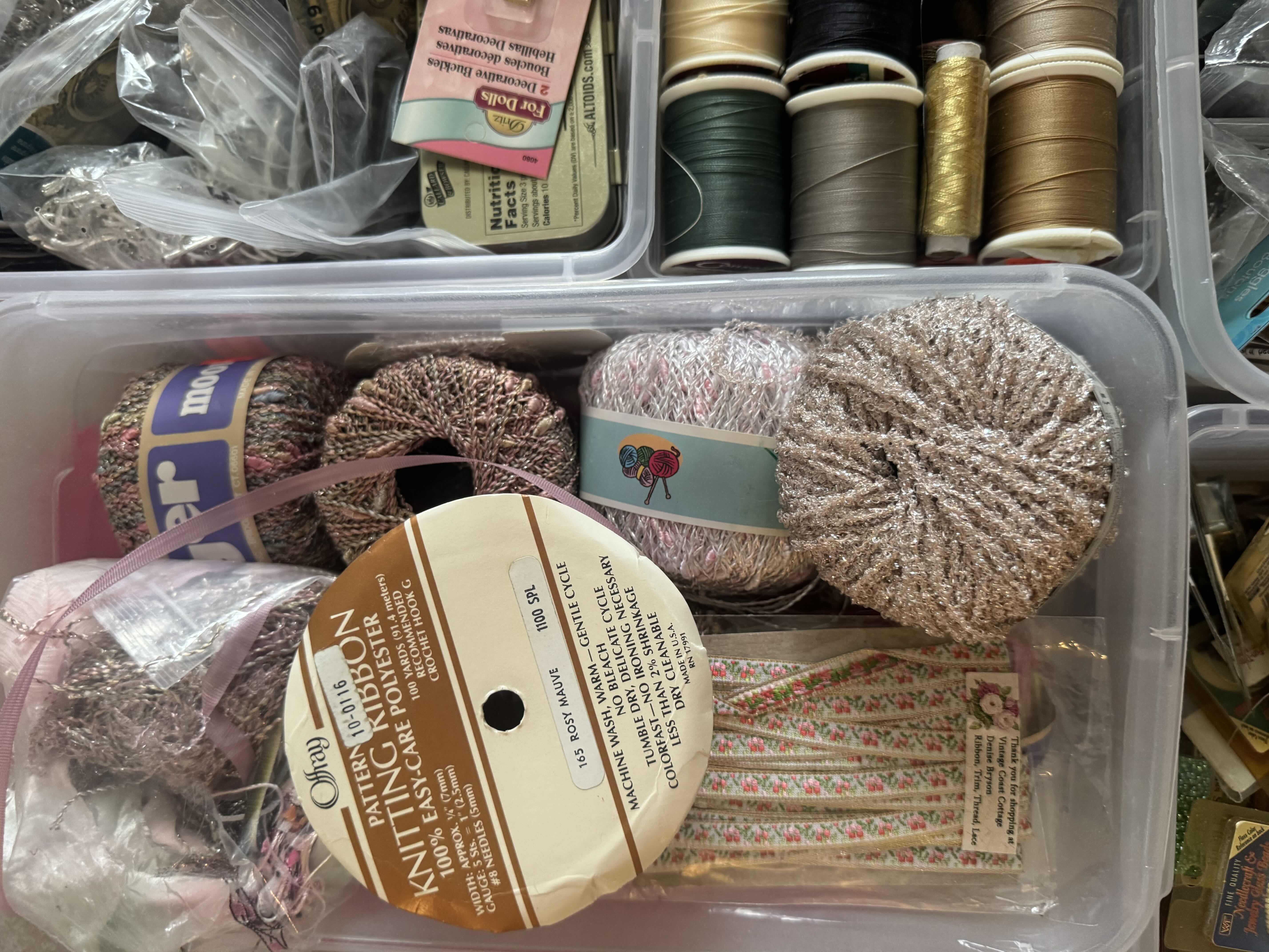 Photo 1 of ASSORTMENT OF CRAFTING SUPPLIES