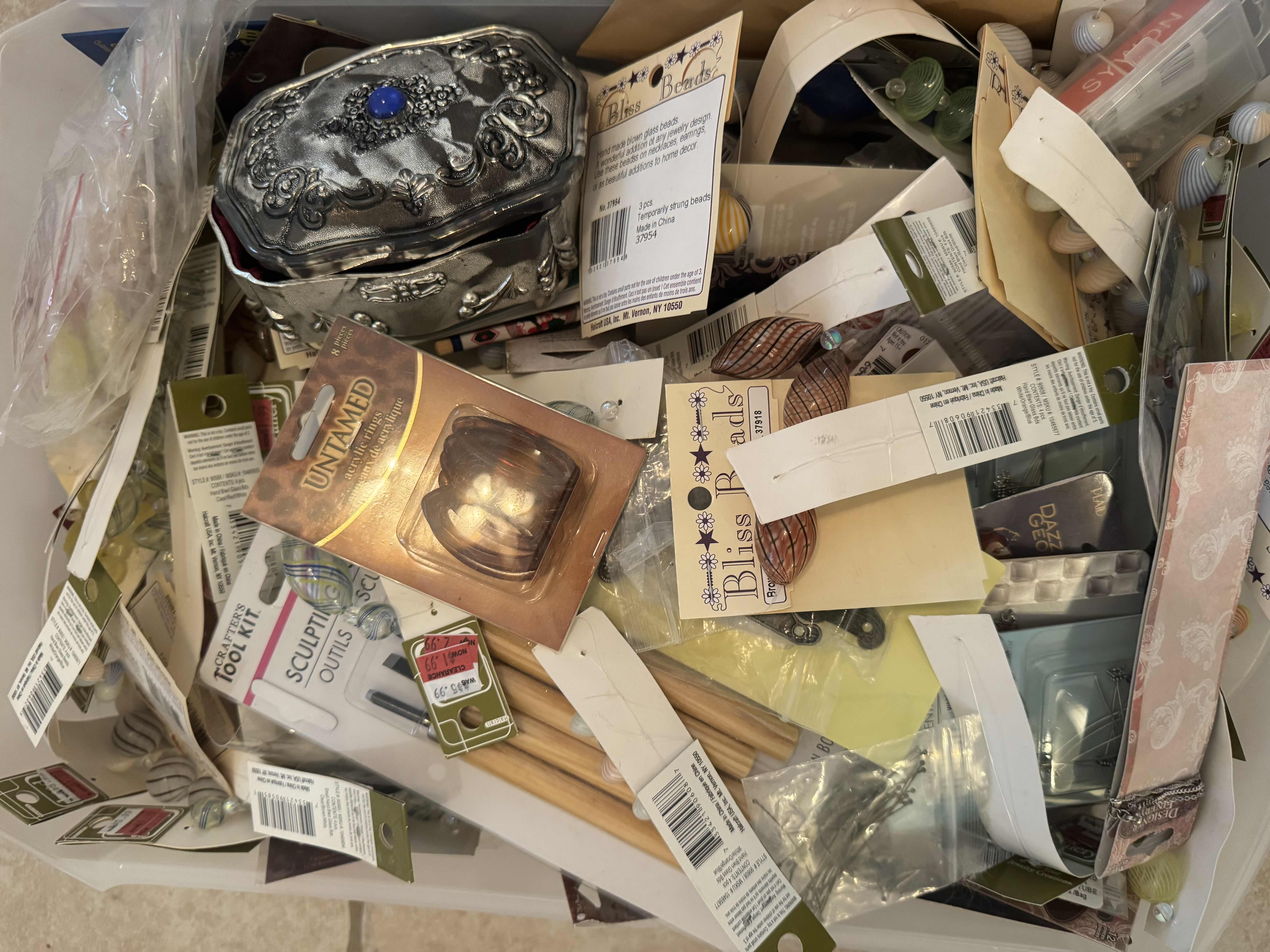 Photo 1 of ASSORTMENT OF CRAFTING SUPPLIES