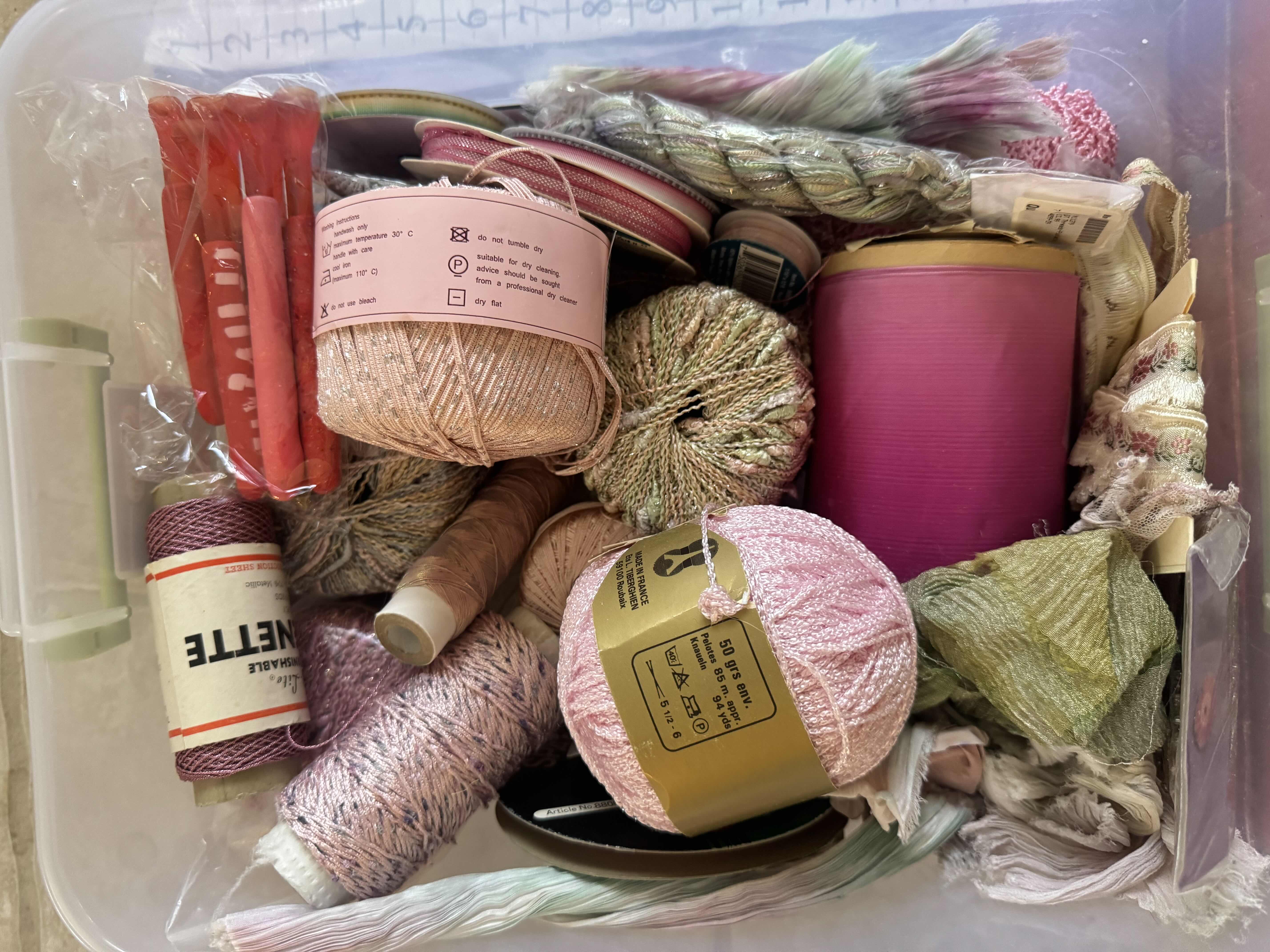 Photo 1 of ASSORTMENT OF CRAFTING SUPPLIES