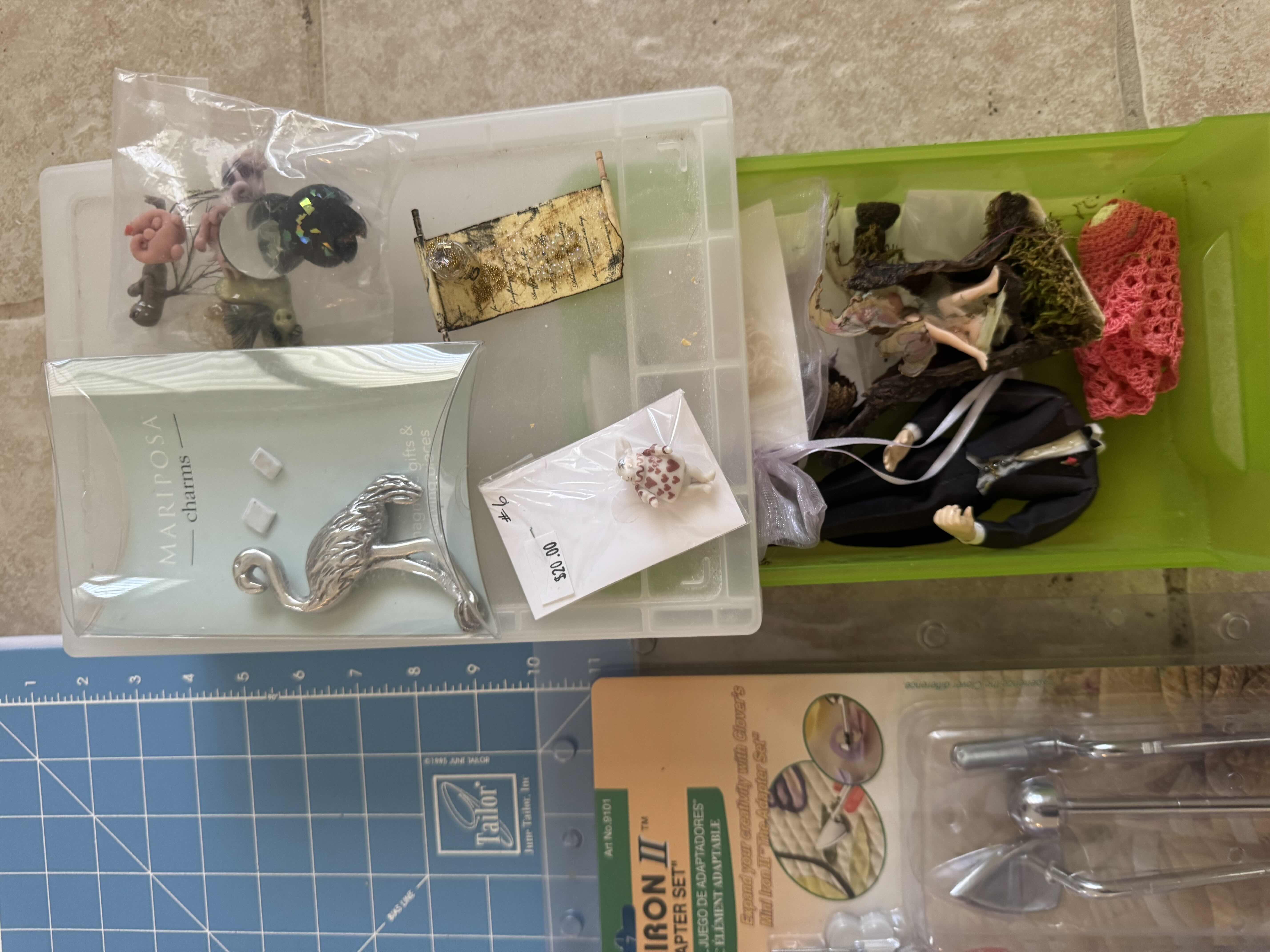 Photo 1 of ASSORTMENT OF CRAFTING SUPPLIES
