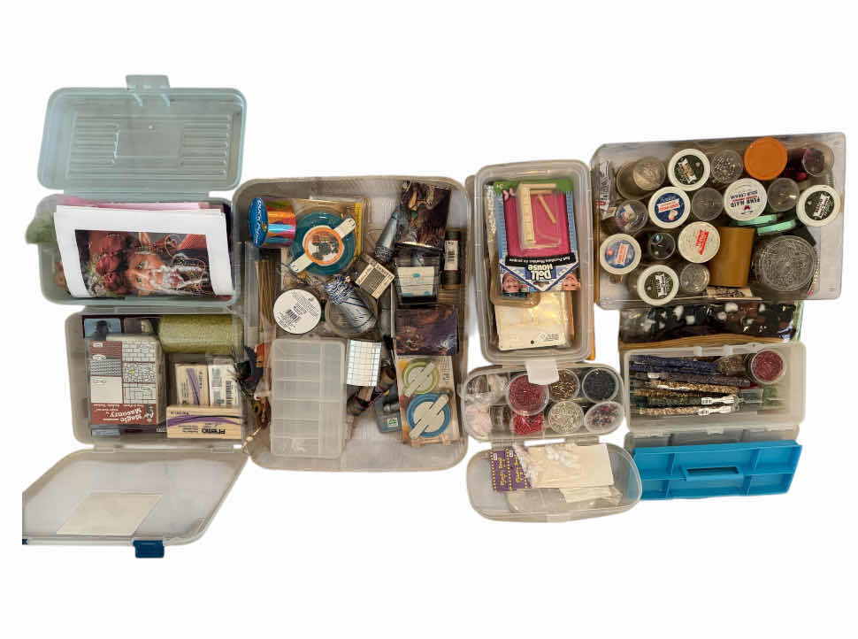 Photo 1 of ASSORTMENT OF CRAFTING SUPPLIES