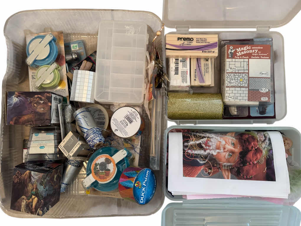Photo 1 of ASSORTMENT OF CRAFTING SUPPLIES