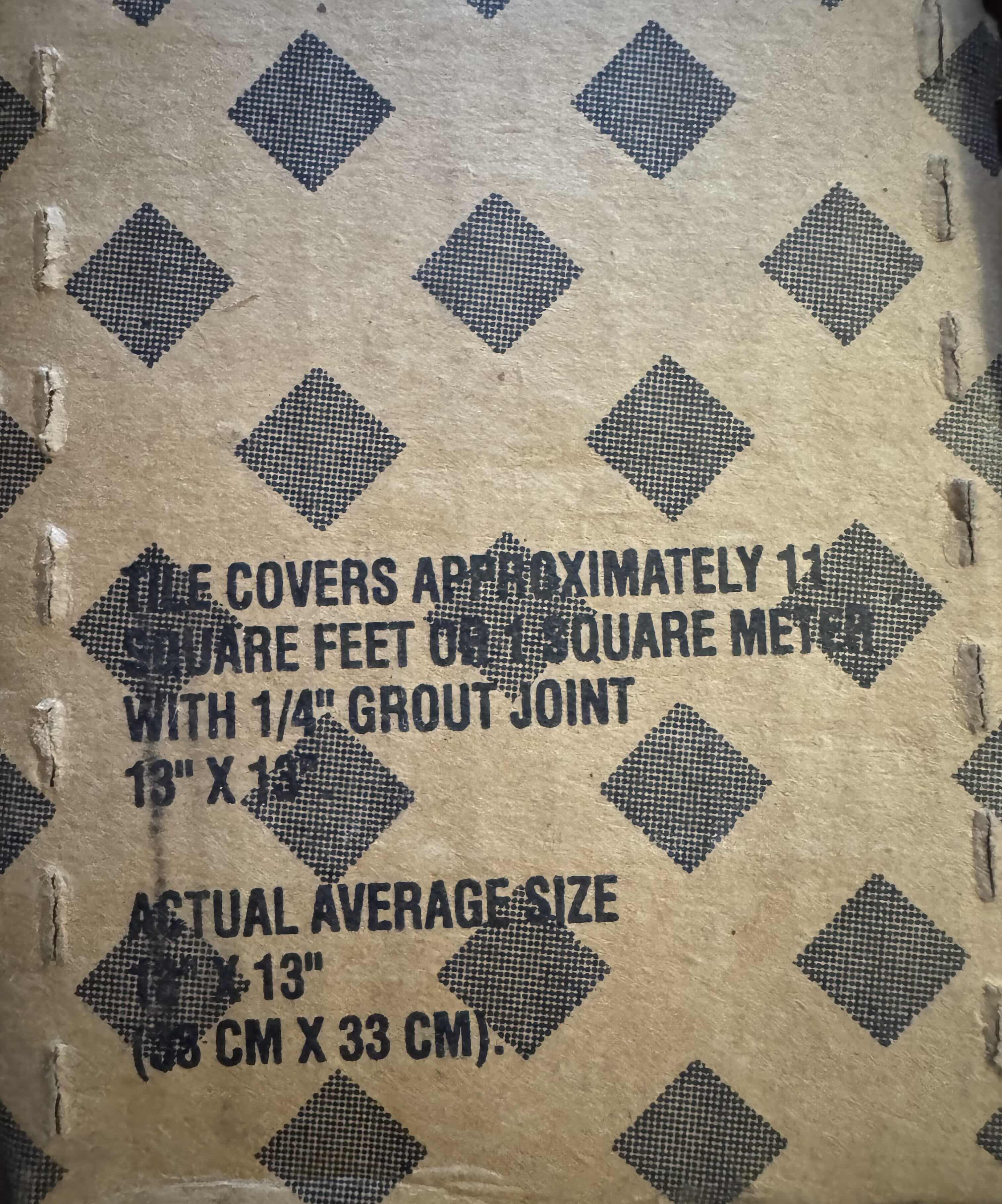 Photo 1 of 12- SHAW CERAMICS 14 PIECE 13” X 13” CLAY FLOOR TILE