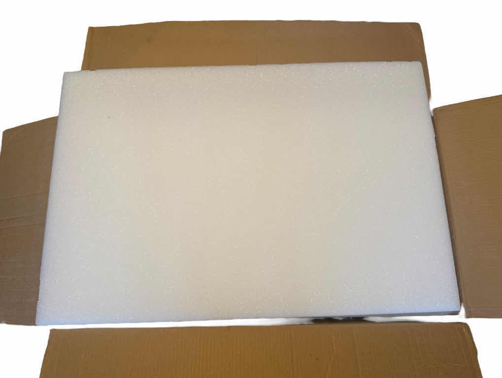 Photo 1 of BOX OF 20 WHITE SHEETS 1”X 24”X H36” STYROFOAM AND 24 RAINBOW FOAM BRICKS 9” X 4” X H3”