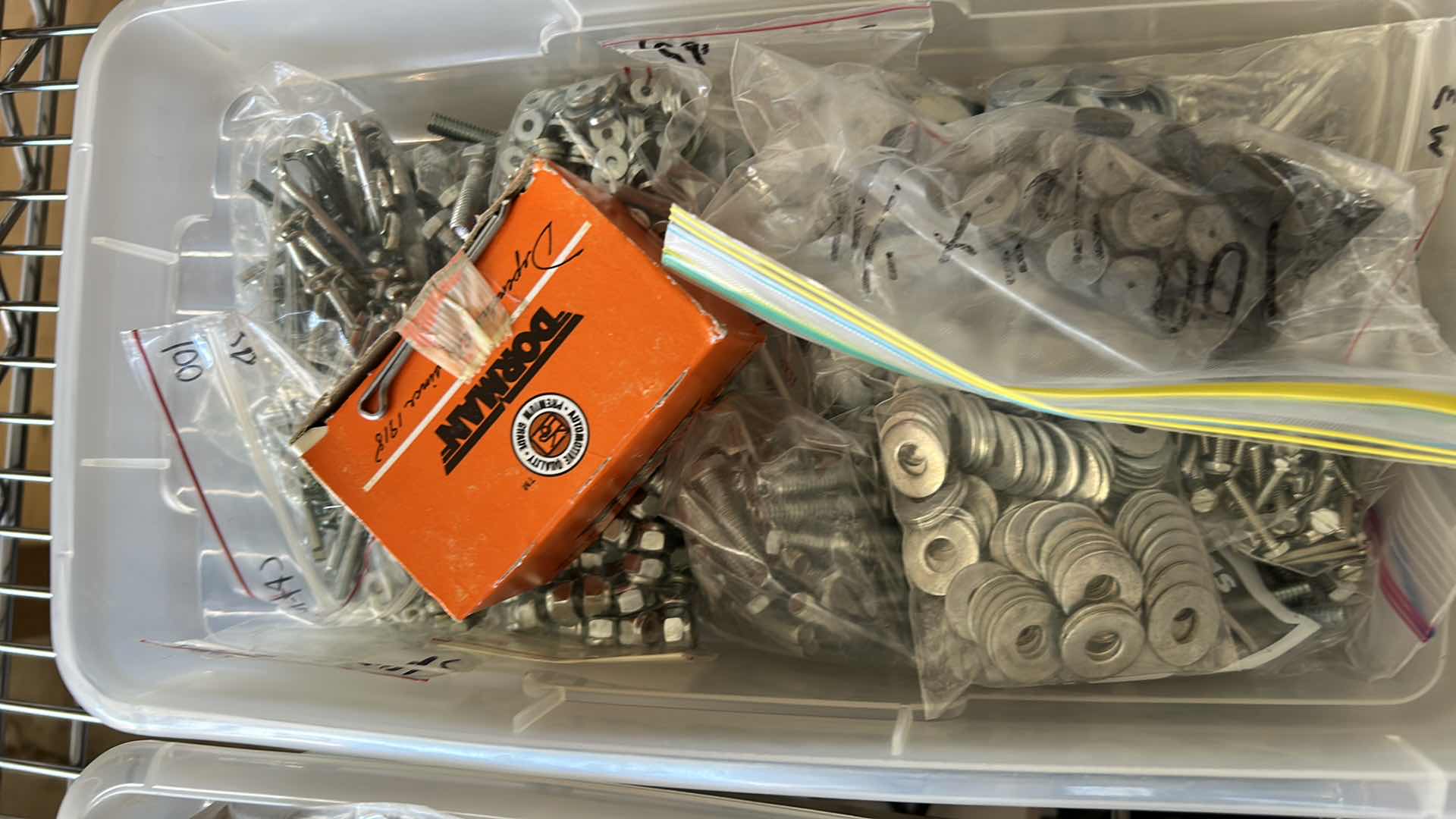Photo 1 of 3- PLASTIC CONTAINERS SCRATCH PADS NUTS AND BOLTS