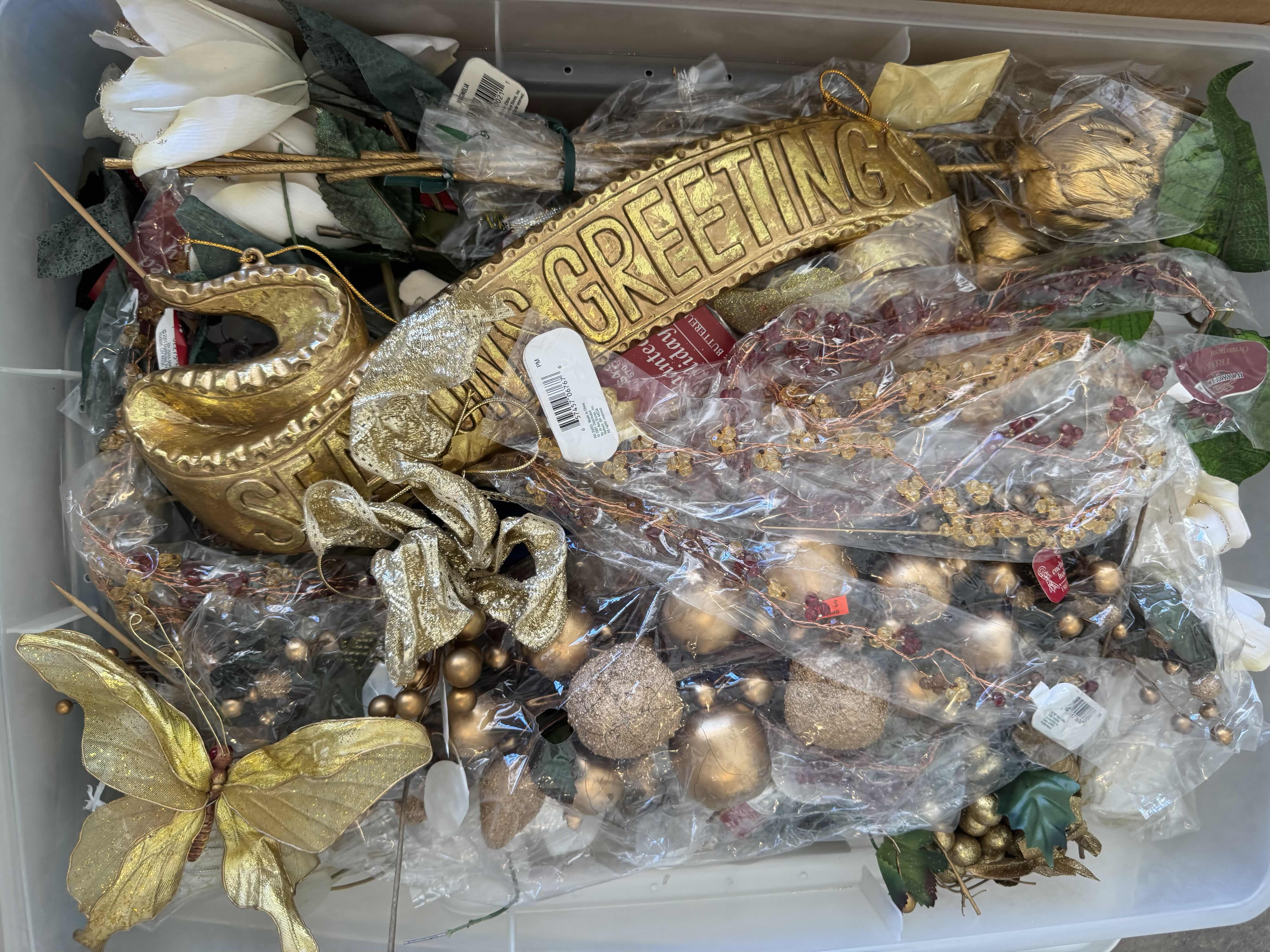 Photo 1 of ASSORTMENT OF CHRISTMAS DECORATIONS