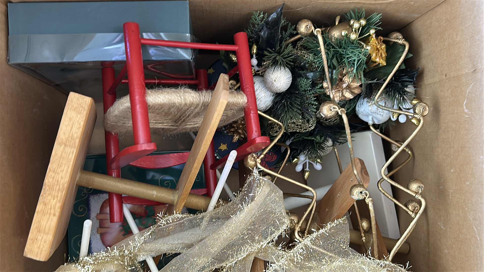 Photo 1 of 3- CONTAINERS OF HOLIDAY DECORATION