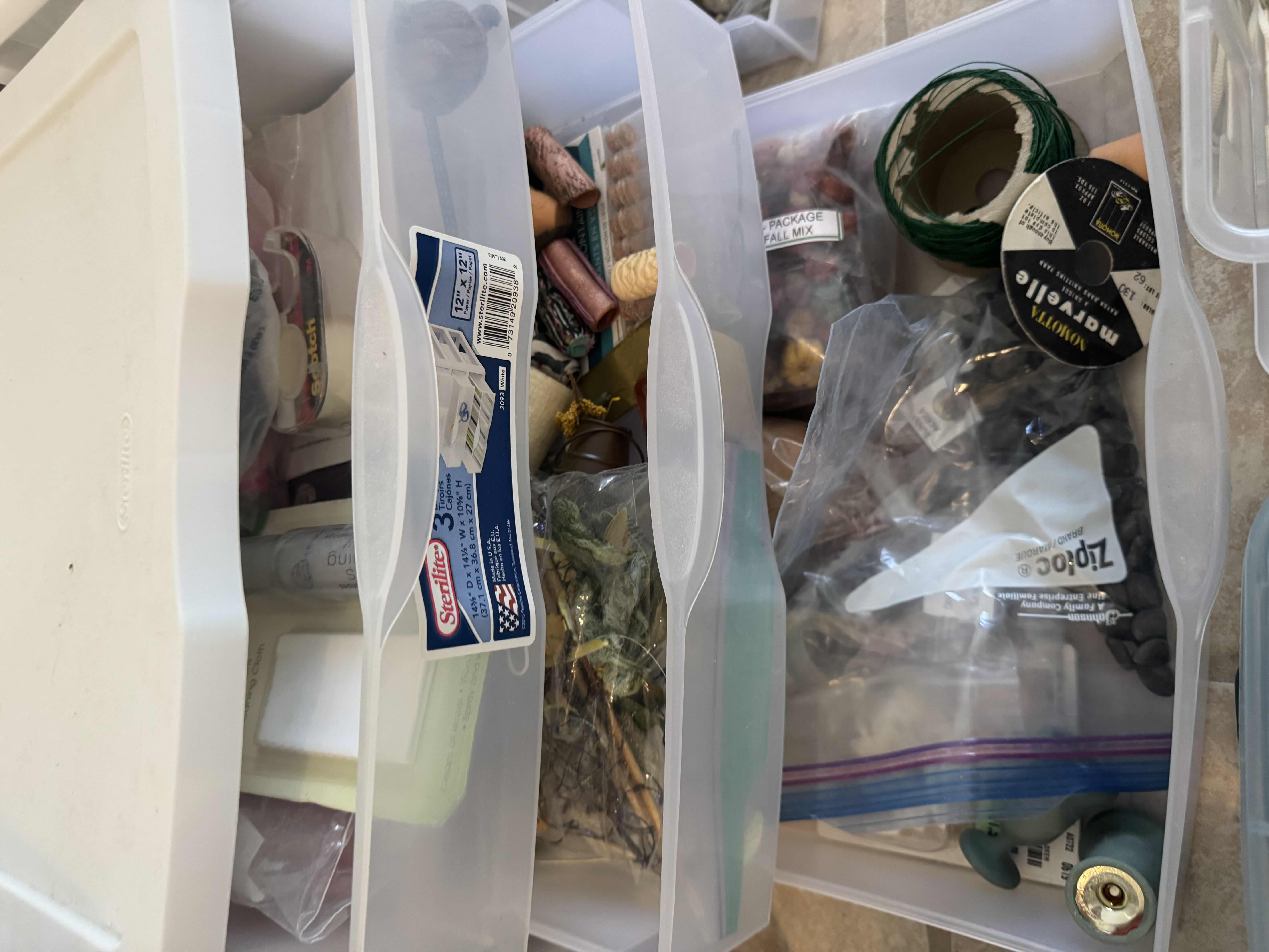 Photo 1 of ASSORTMENT OF CRAFTING SUPPLIES