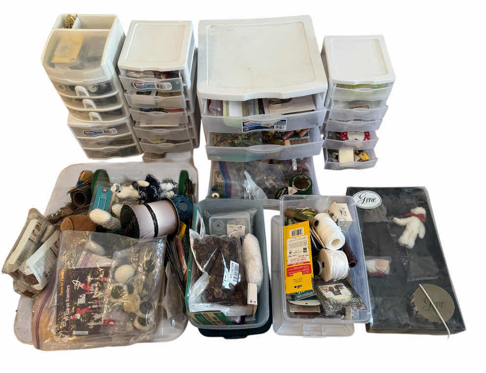 Photo 1 of ASSORTMENT OF CRAFTING SUPPLIES