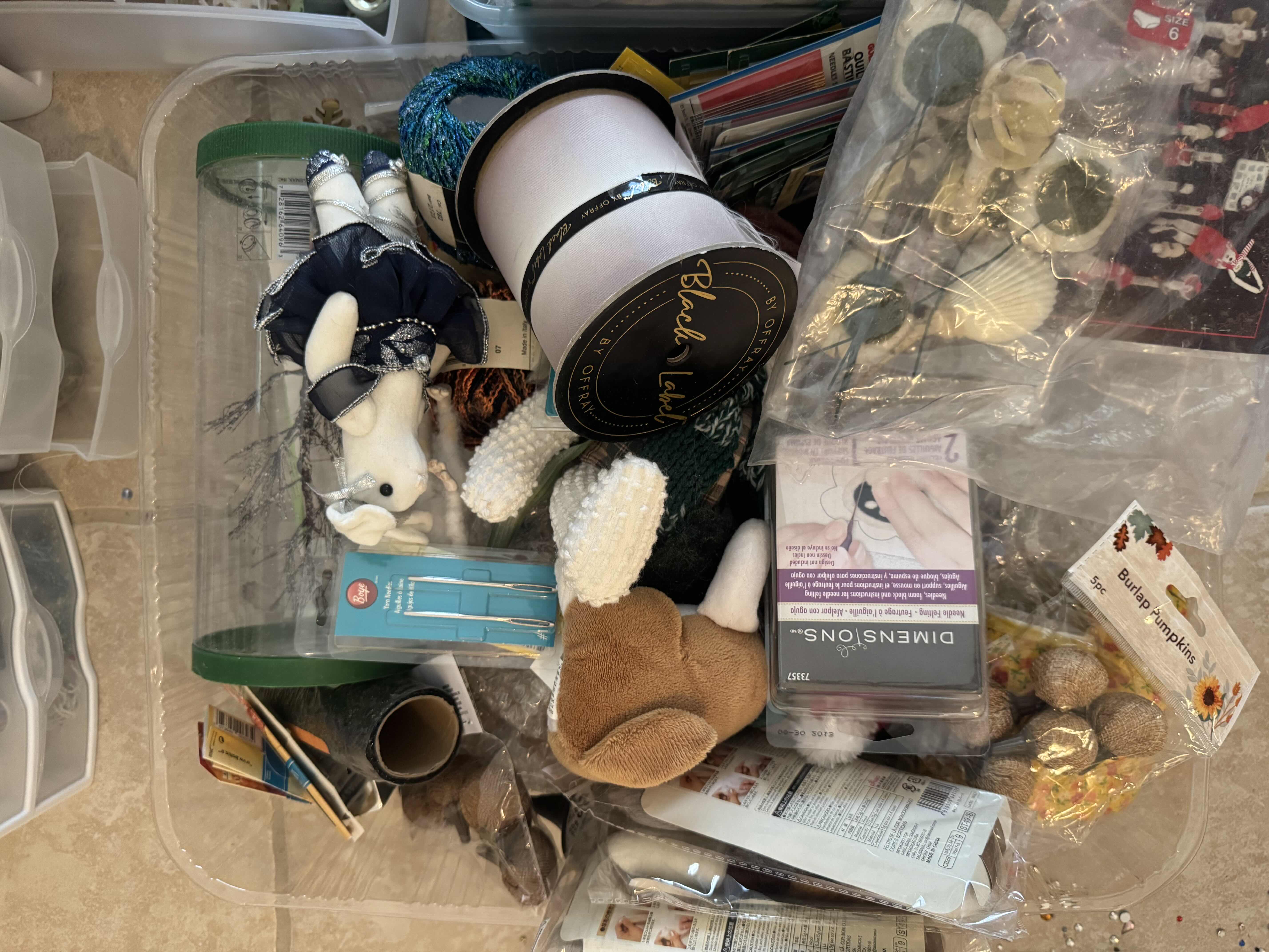 Photo 1 of ASSORTMENT OF CRAFTING SUPPLIES