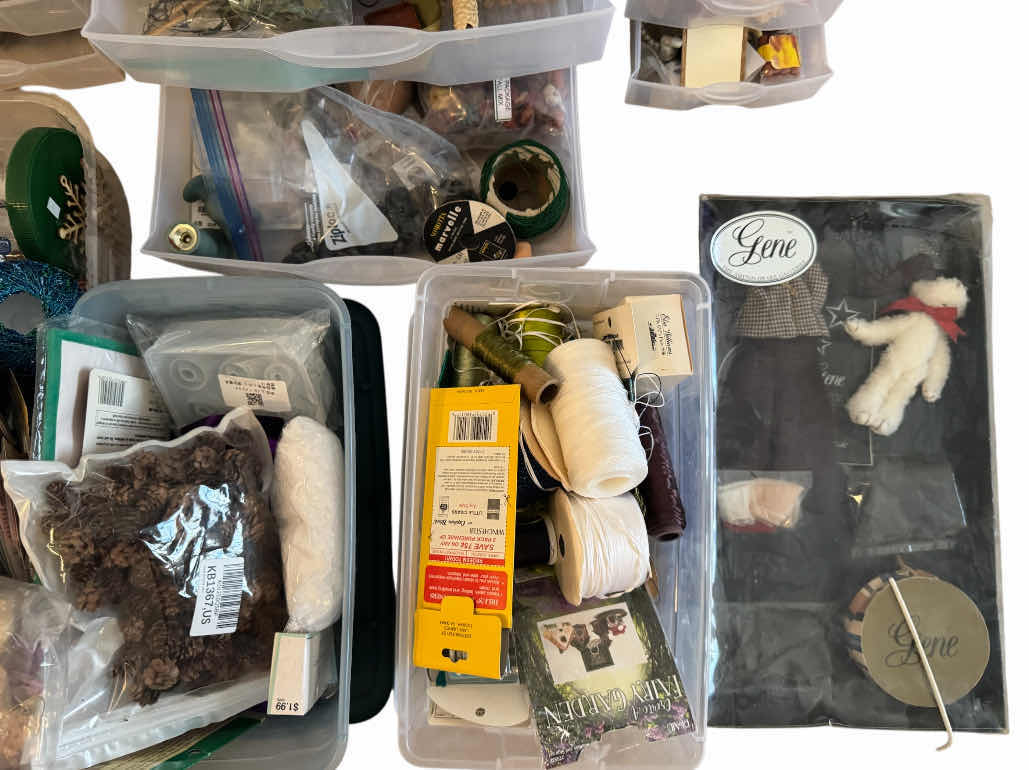 Photo 1 of ASSORTMENT OF CRAFTING SUPPLIES