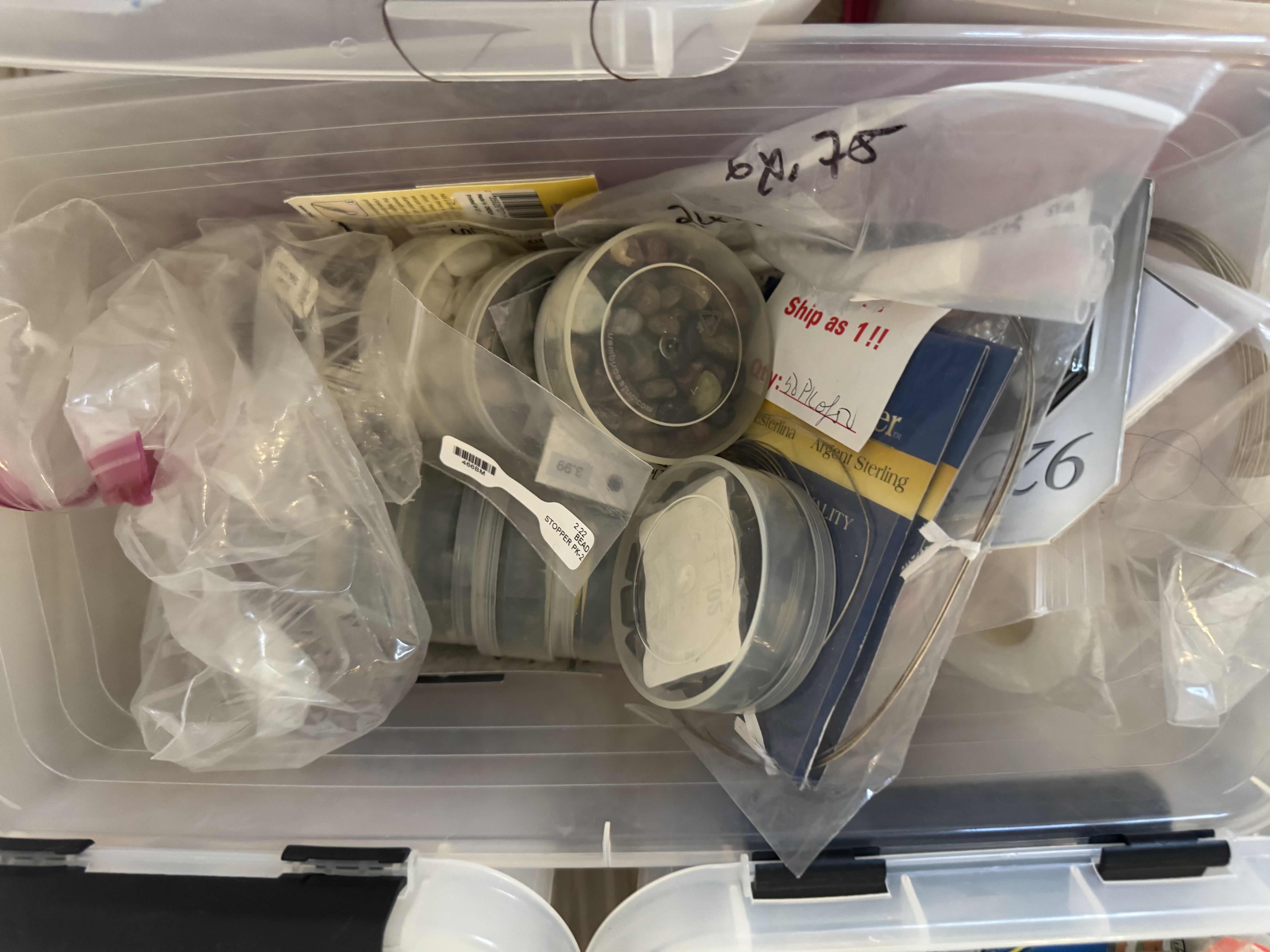 Photo 1 of ASSORTMENT OF CRAFTING SUPPLIES
