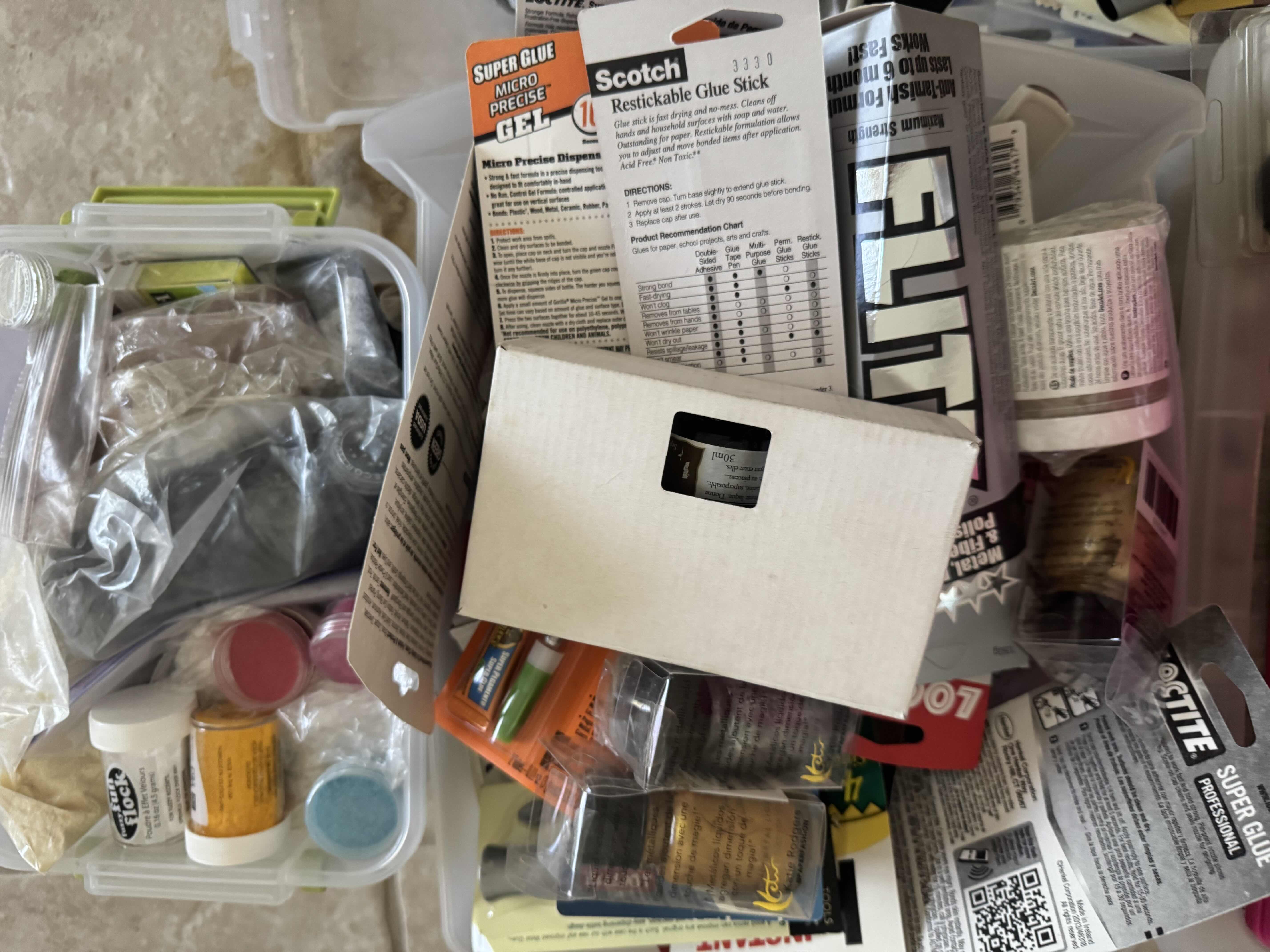 Photo 1 of ASSORTMENT OF CRAFTING SUPPLIES