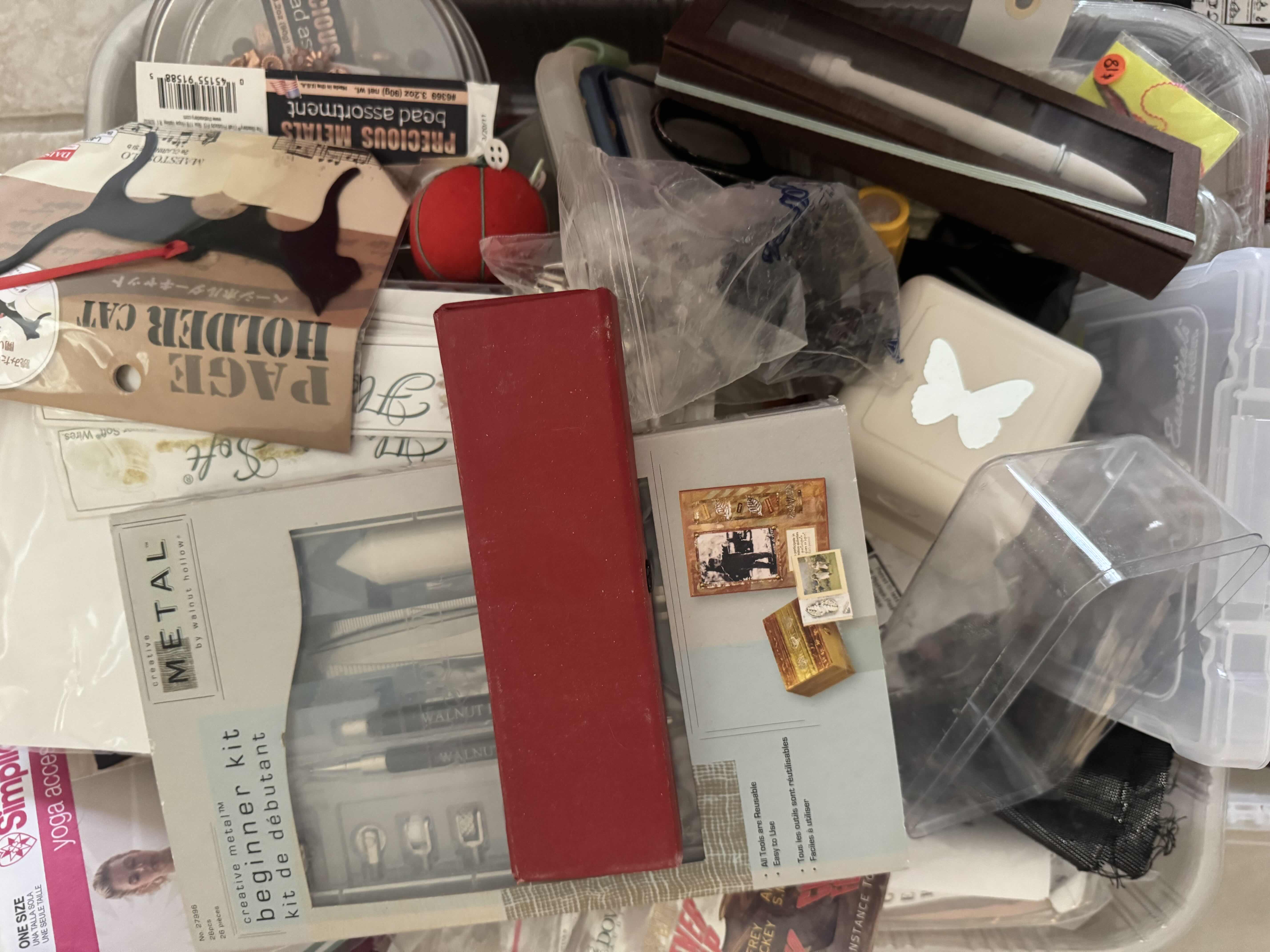 Photo 1 of ASSORTMENT OF CRAFTING SUPPLIES
