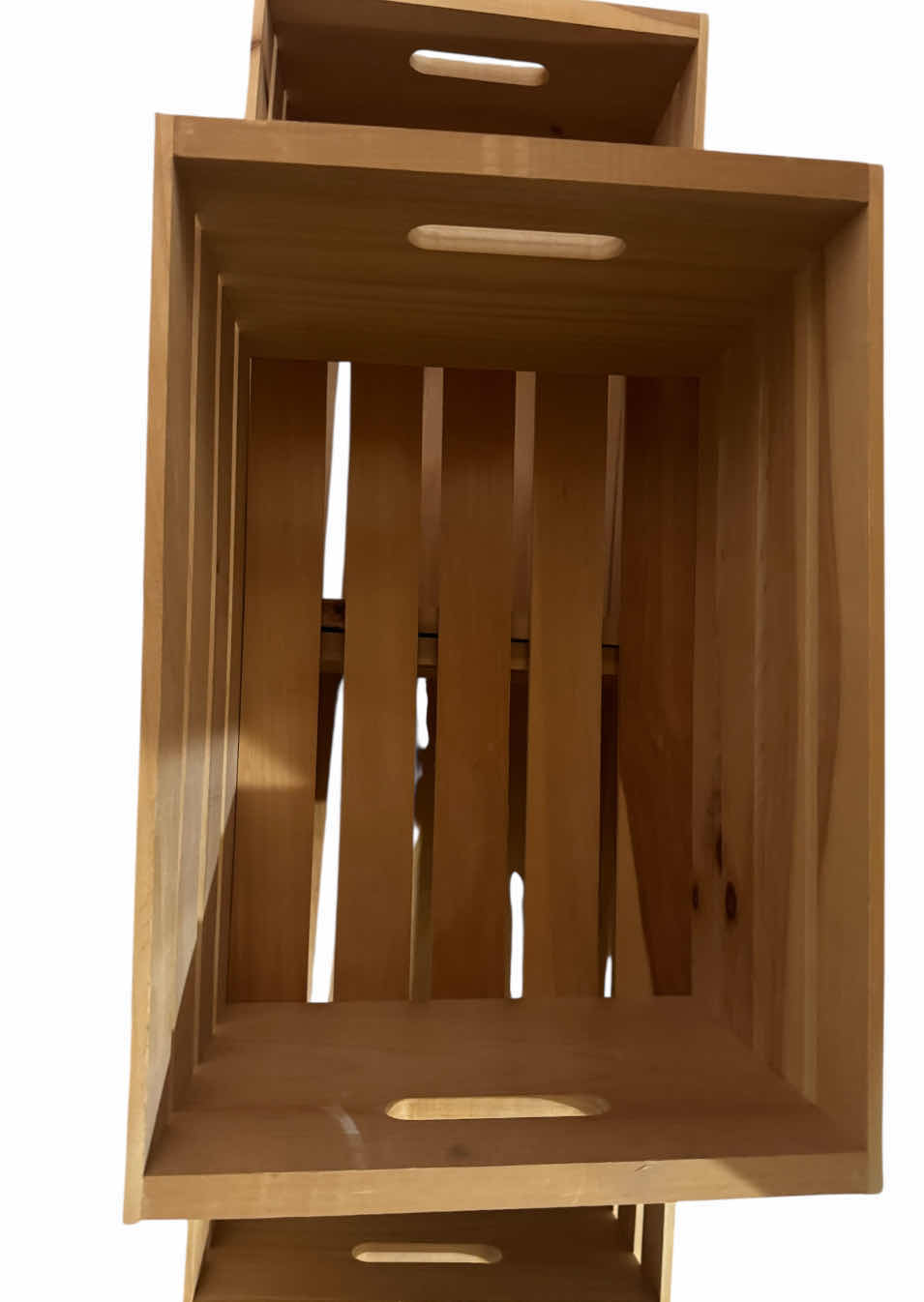 Photo 1 of 3- WOODEN CRATES WITH HANDLES
12” X 18” X H9”