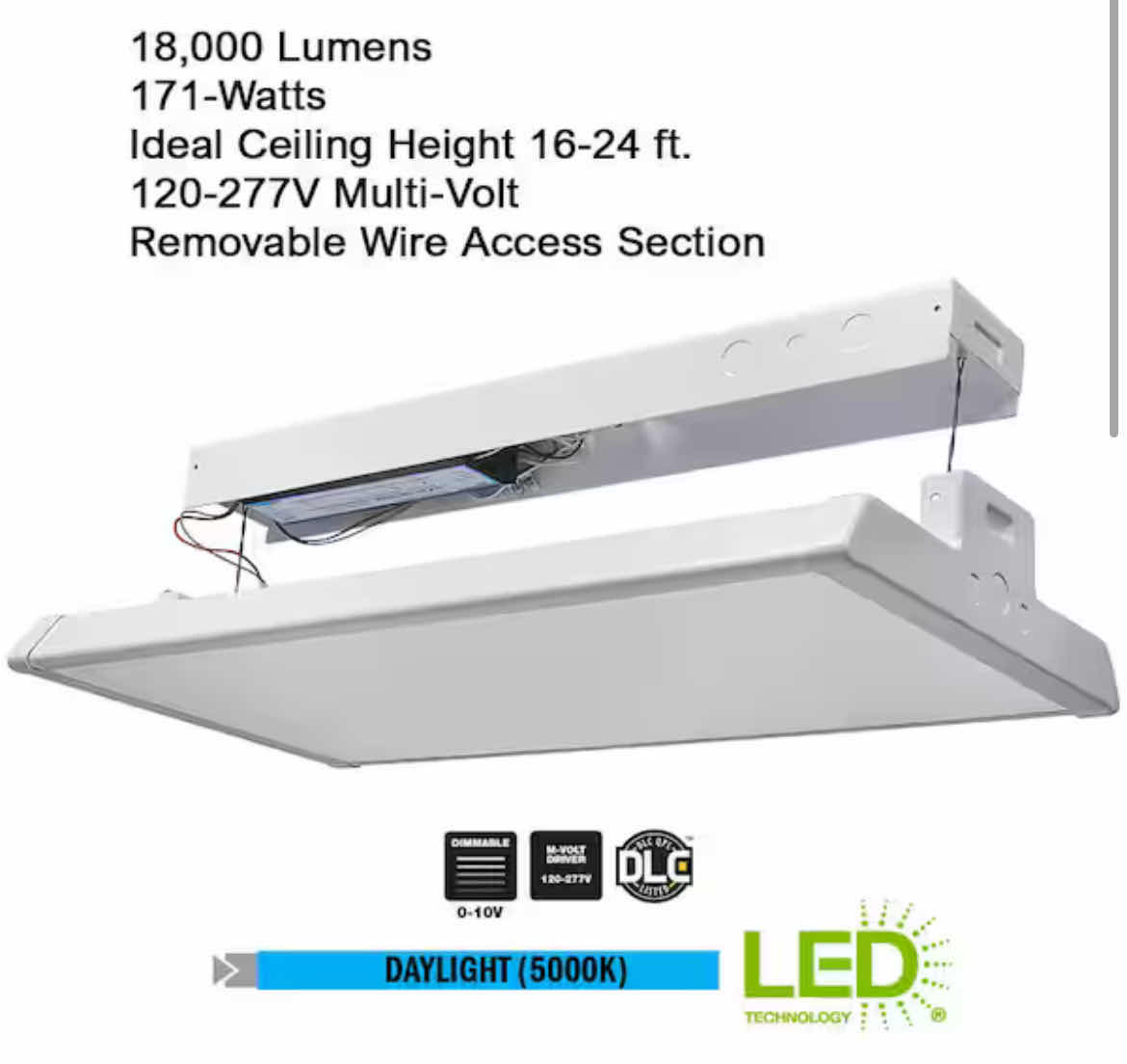 Photo 1 of NEW COMMERCIAL ELECTRIC WHITE LED INDUSTRIAL HIGH BAY LIGHT 1002 760 845