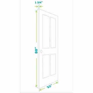 Photo 1 of NEW EIGHT DOORS WHITE FINISH 2-PANEL SOLID CORE INTERIOR DOOR SLAB 32” X 80”