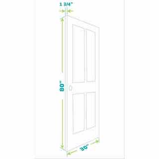 Photo 1 of NEW EIGHT DOORS WHITE FINISH 2-PANEL SOLID CORE INTERIOR DOOR SLAB 30” X 80”