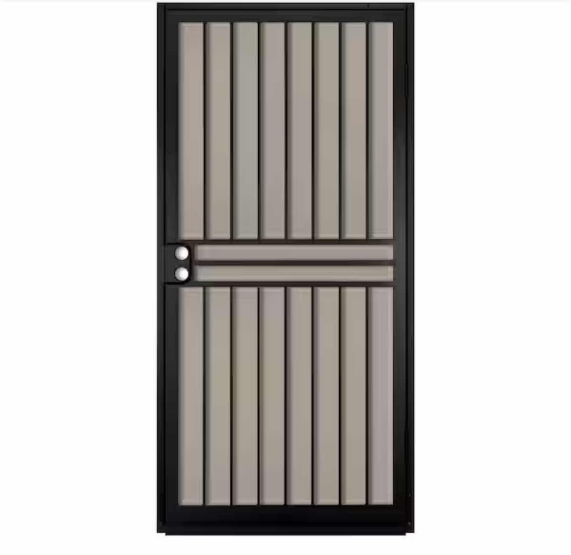 Photo 1 of UNIQUE HOME DESIGNS BLACK GUARDIAN PREMIUM STEEL SECURITY DOOR 36” X 80” (NO SCREEN)