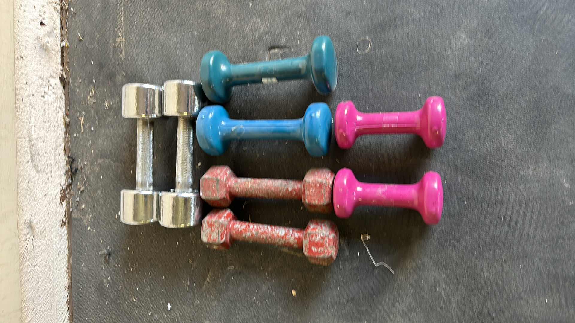 Photo 1 of 4-SETS OF HAND WEIGHTS 10LB TO 3LB