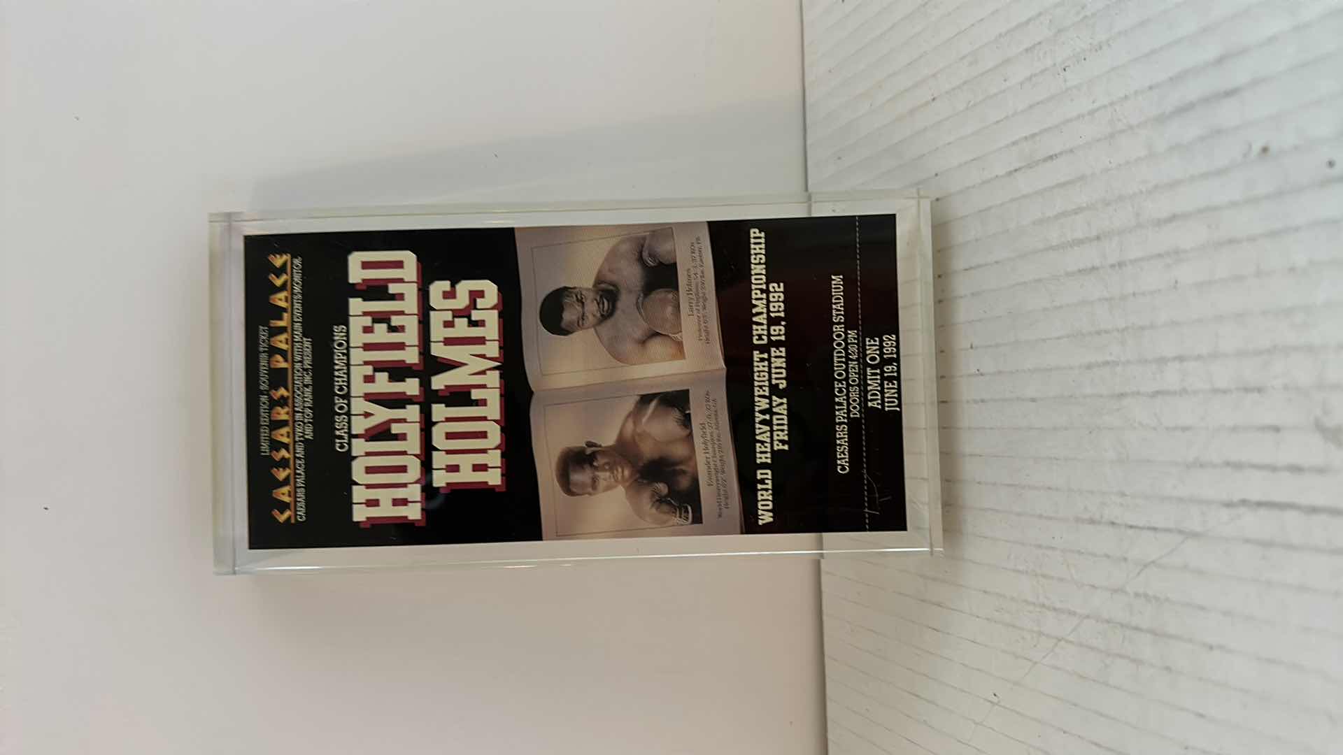 Photo 5 of 4- BOXING ITEMS 3 POSTERS AND LUCITE TICKET HOLDER