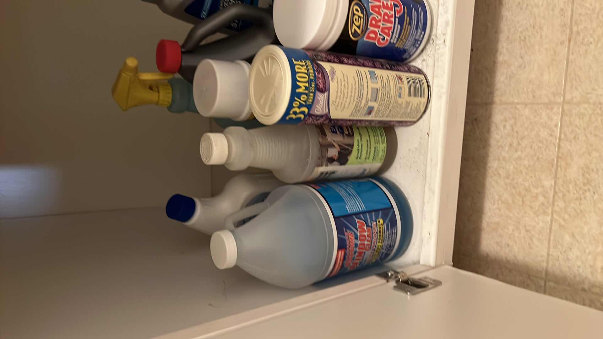 Photo 3 of CONTENTS OF CABINETS-CLEANING SUPPLIES