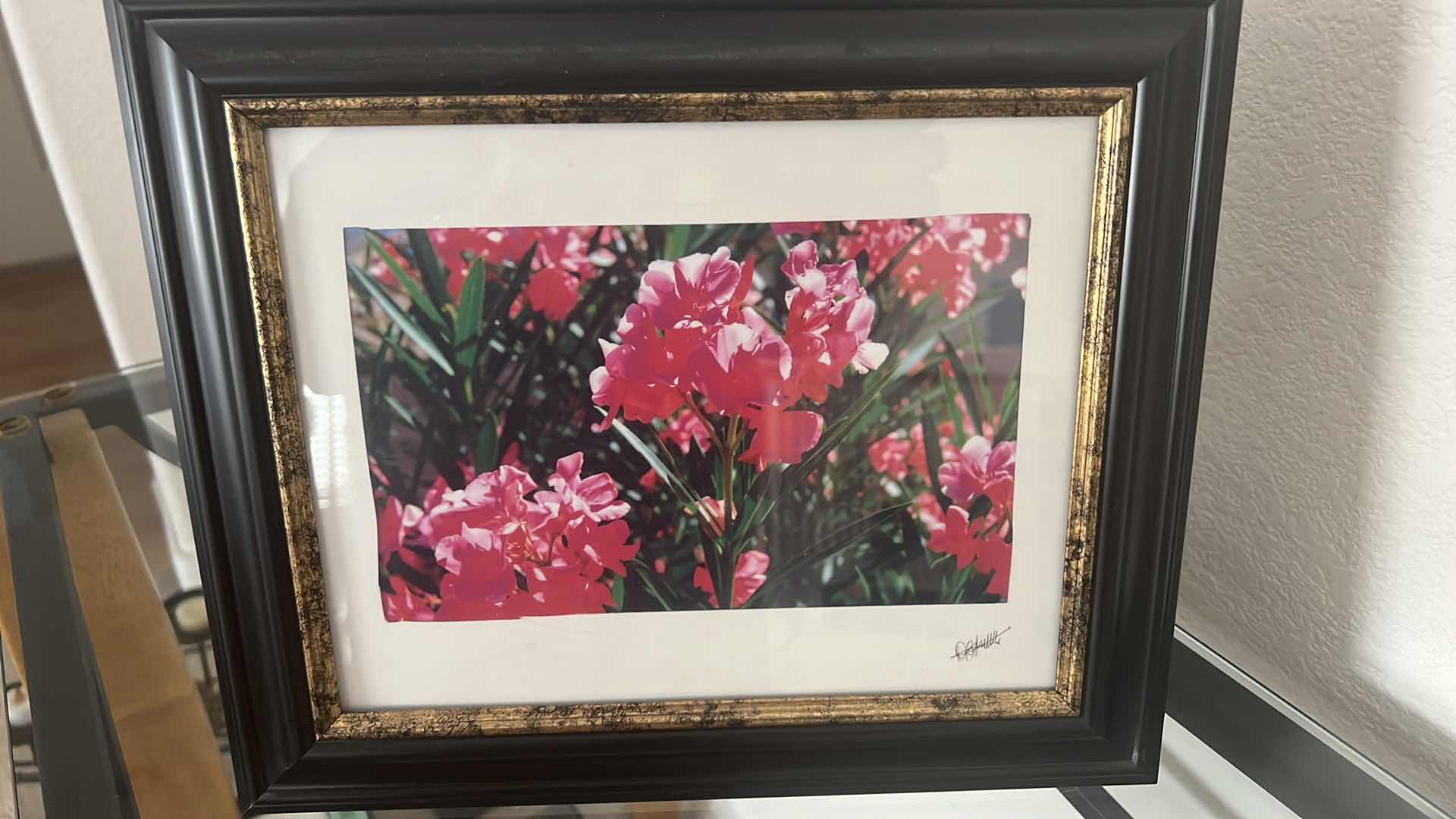 Photo 4 of 3-FRAMED FLORAL PRINTS SIGNED 12" x 10"