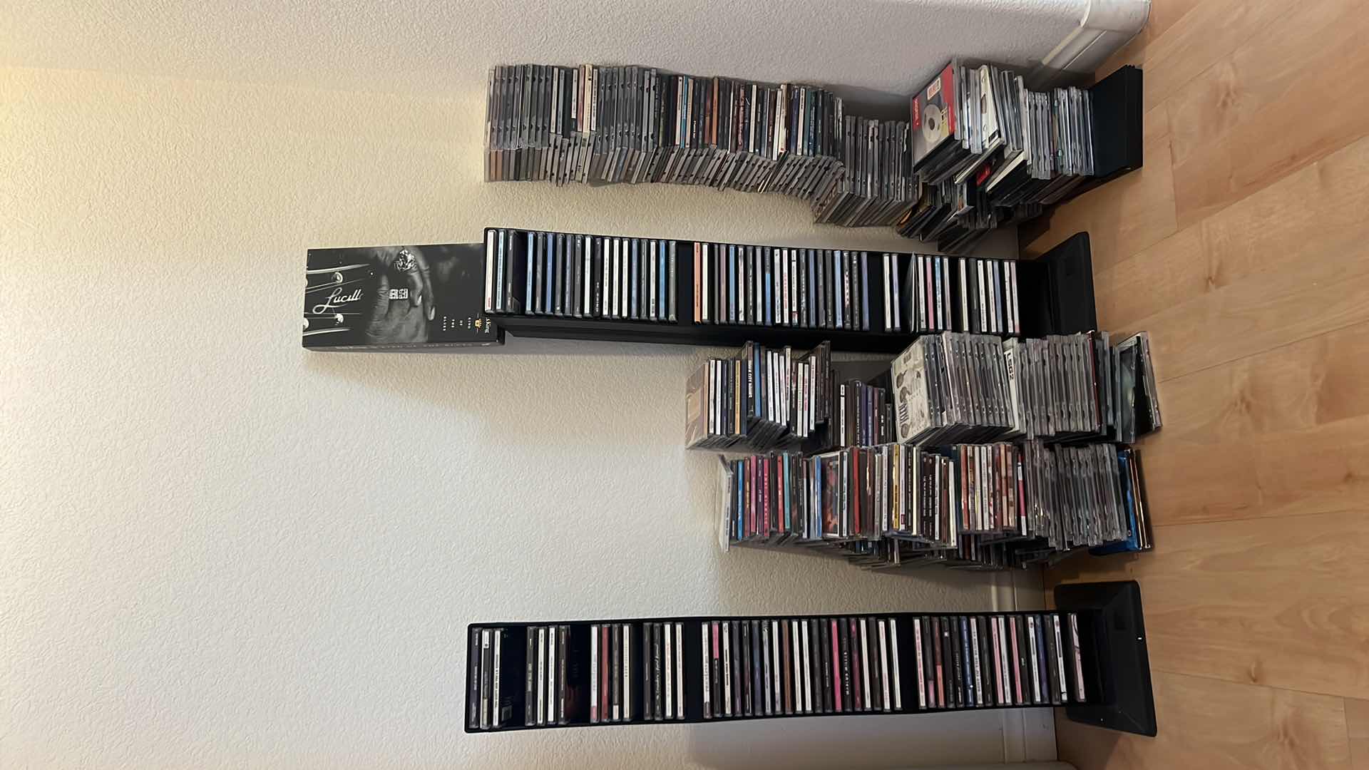 Photo 1 of 2-BLACK CD HOLDERS & CD'S-VARIOUS TITLES & ARTISTB