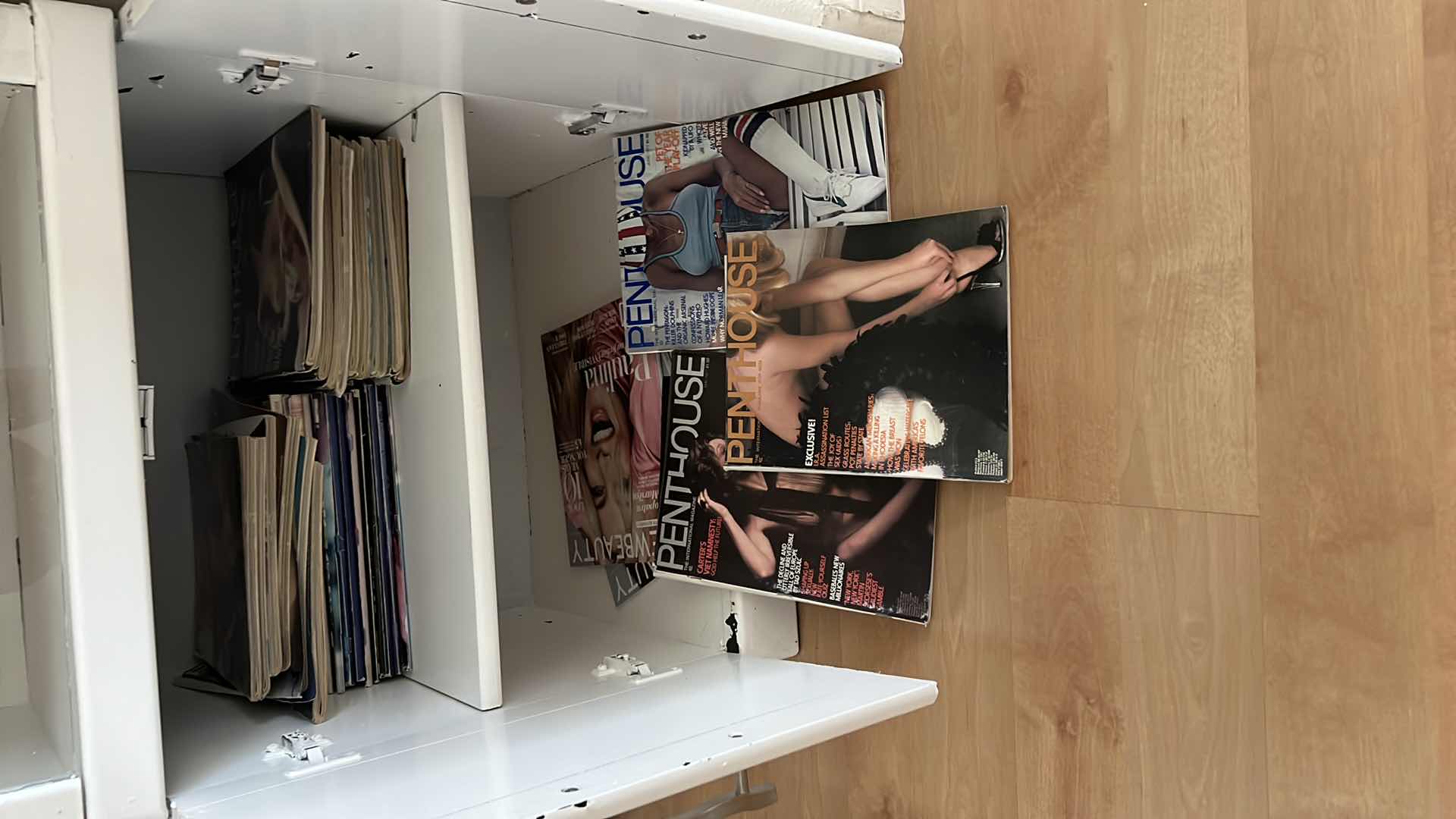 Photo 3 of CONTENTS OF 2 OFFICE CABINETS-VARIOUS OLD PENTHOUSE MAGAZINES