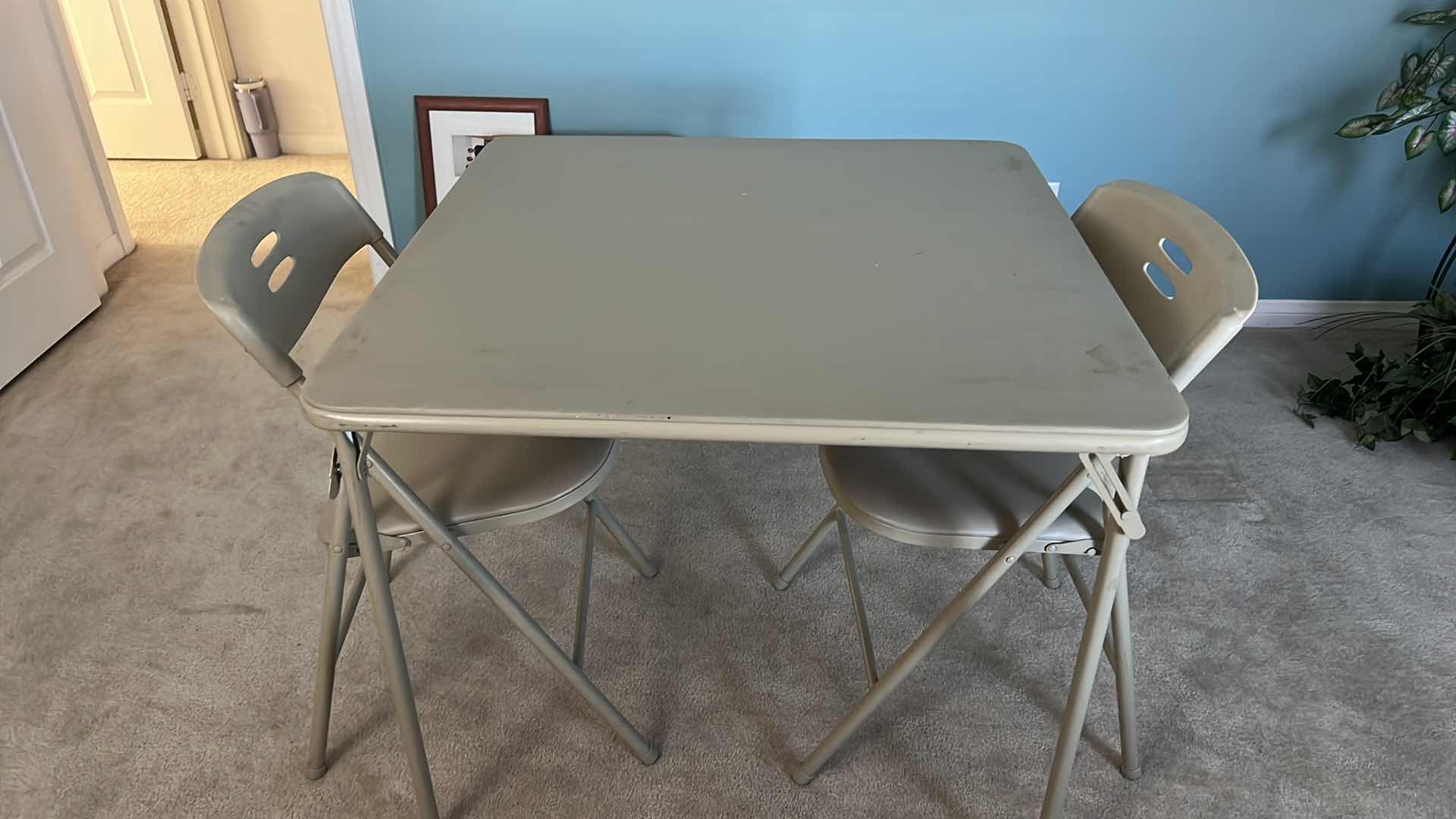 Photo 1 of FOLDING CARD TABLE W 2 CHAIRS