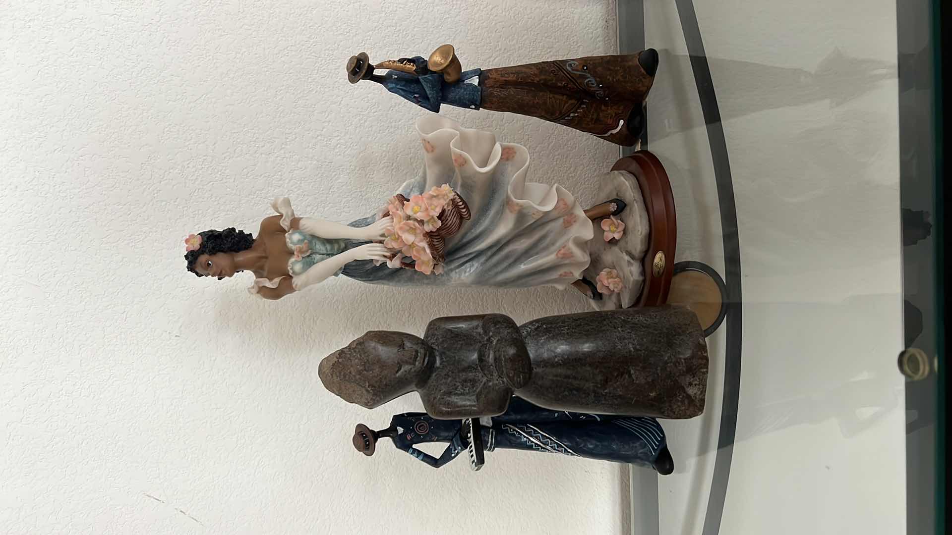 Photo 1 of 4-COLLECTIBLE FIGURINES (TALLEST 17")