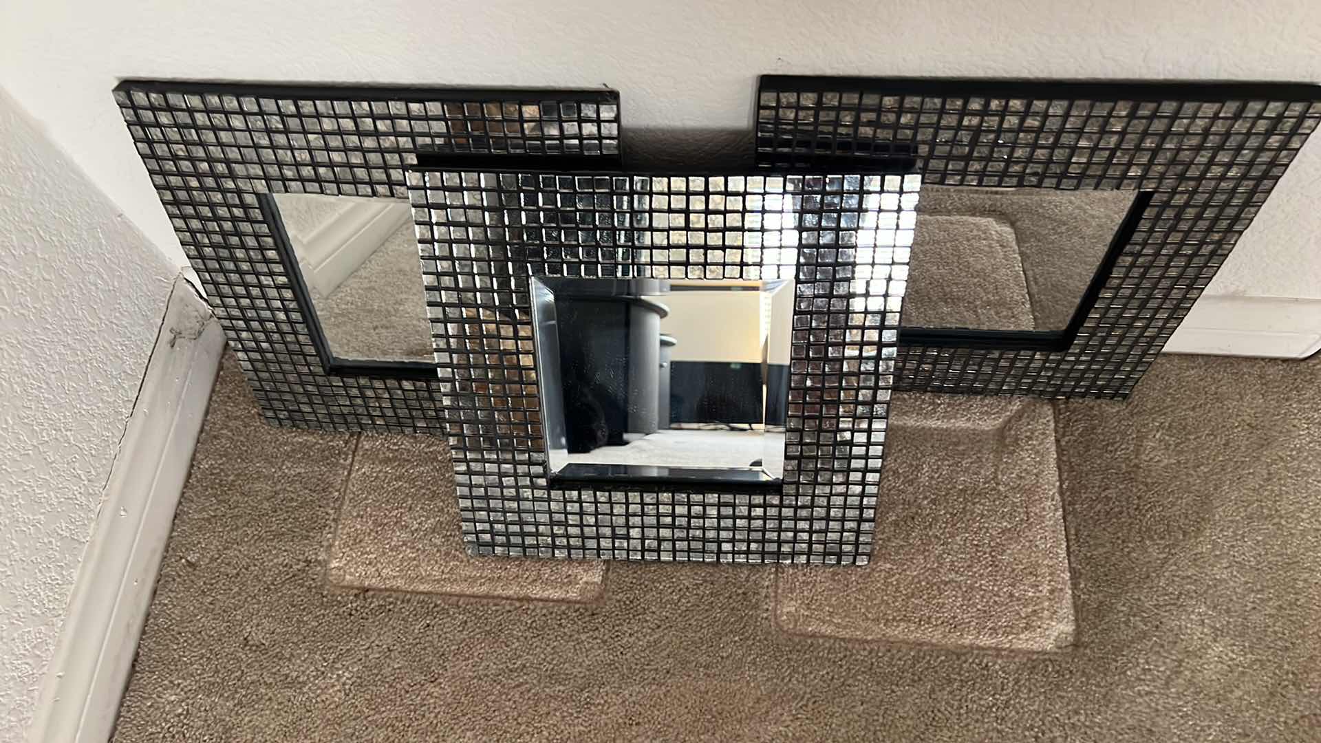 Photo 2 of 3-TILED FRAMED MIRRORS 12" x 12"