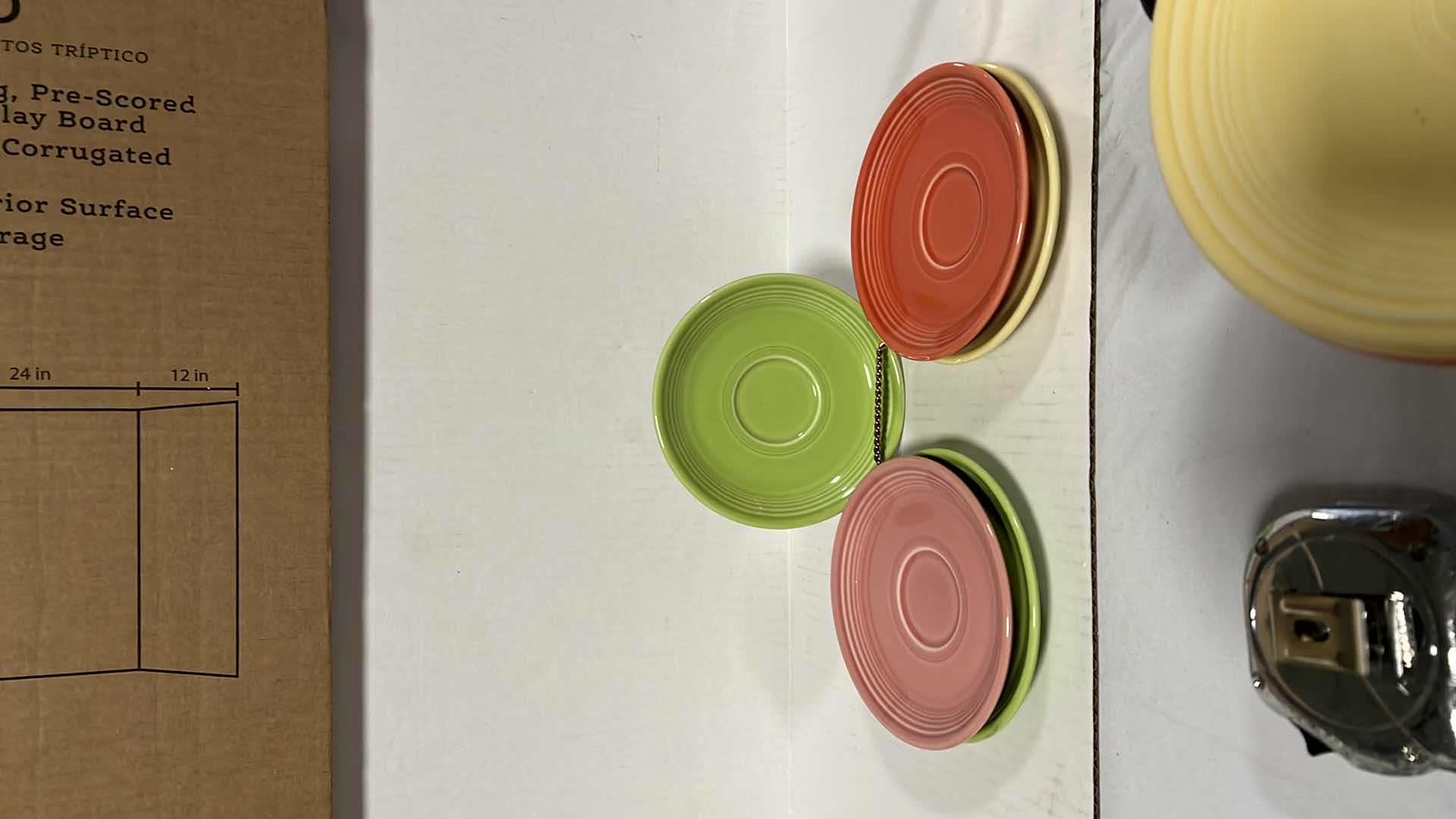 Photo 2 of 5-HLC FIESTAWARE SIDE PLATE SAUCERS. ASSORTED COLORS. 5.8"