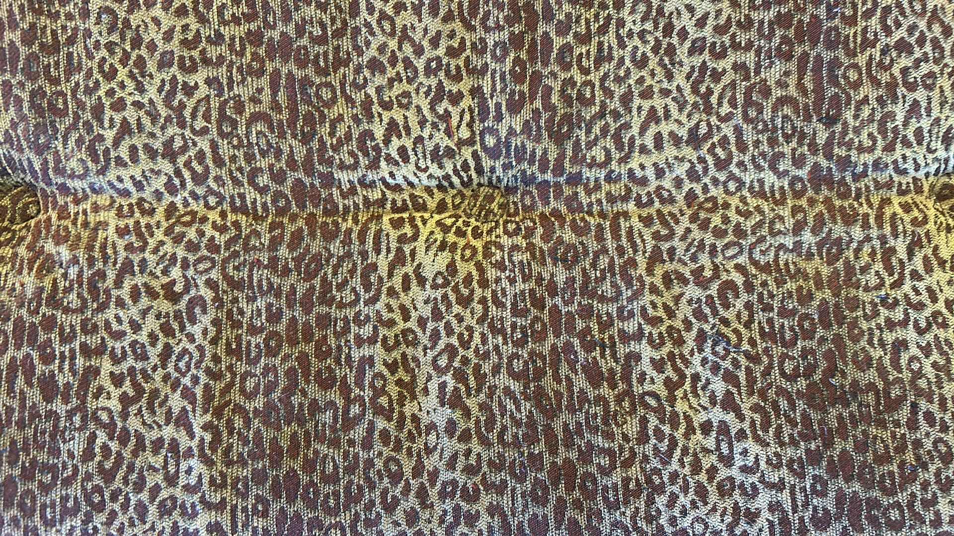 Photo 2 of ANIMAL PRINT FOOT STOOL 42" X 18" H 18"