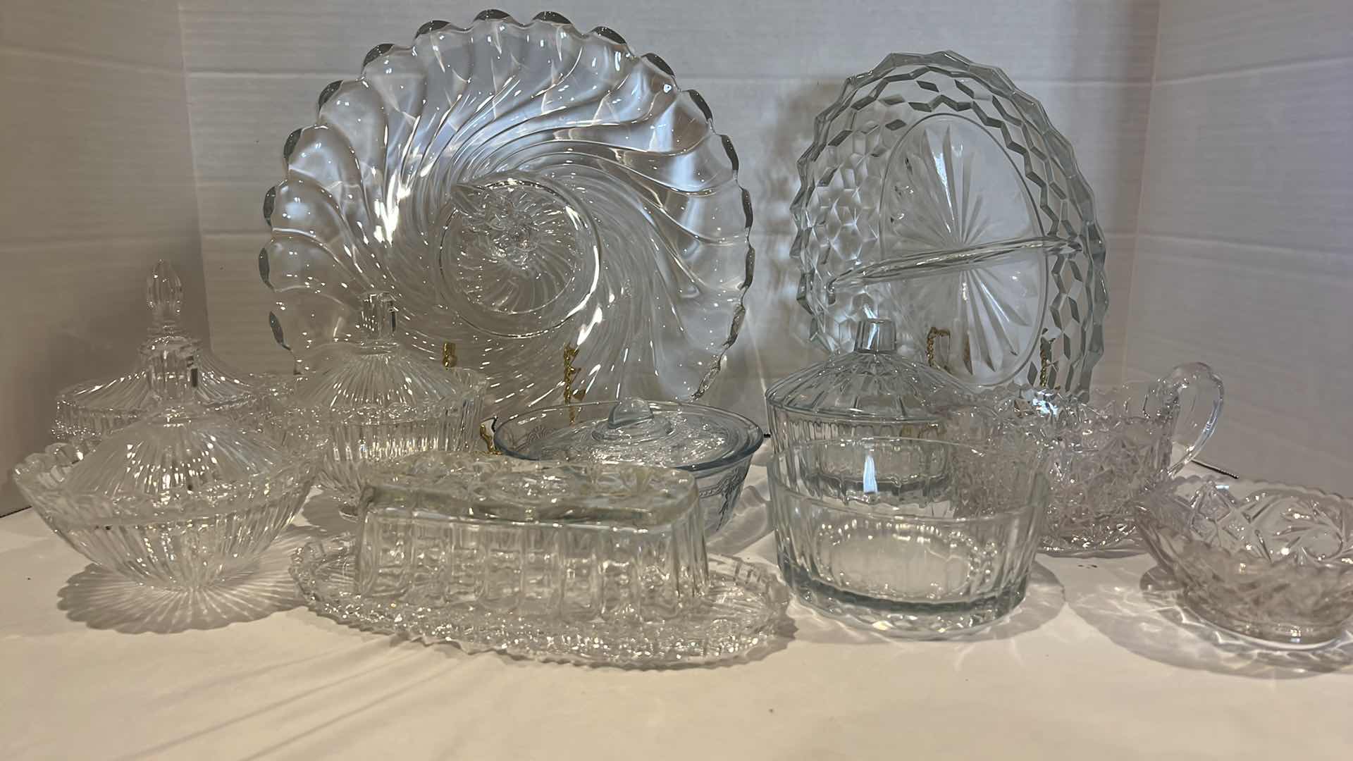 Photo 1 of 17 PCS- VINTAGE GLASS SERVEWARE