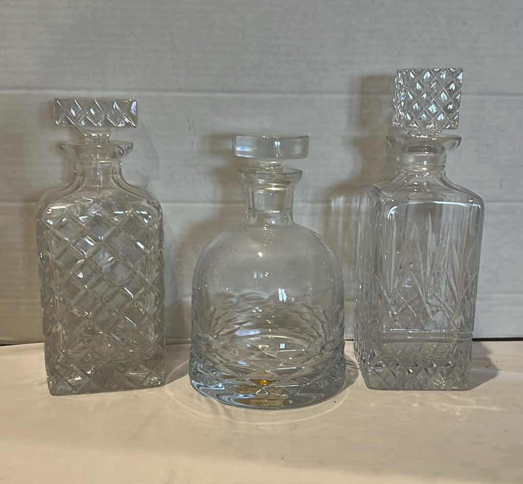 Photo 1 of 3-CRYSTAL DECANTERS