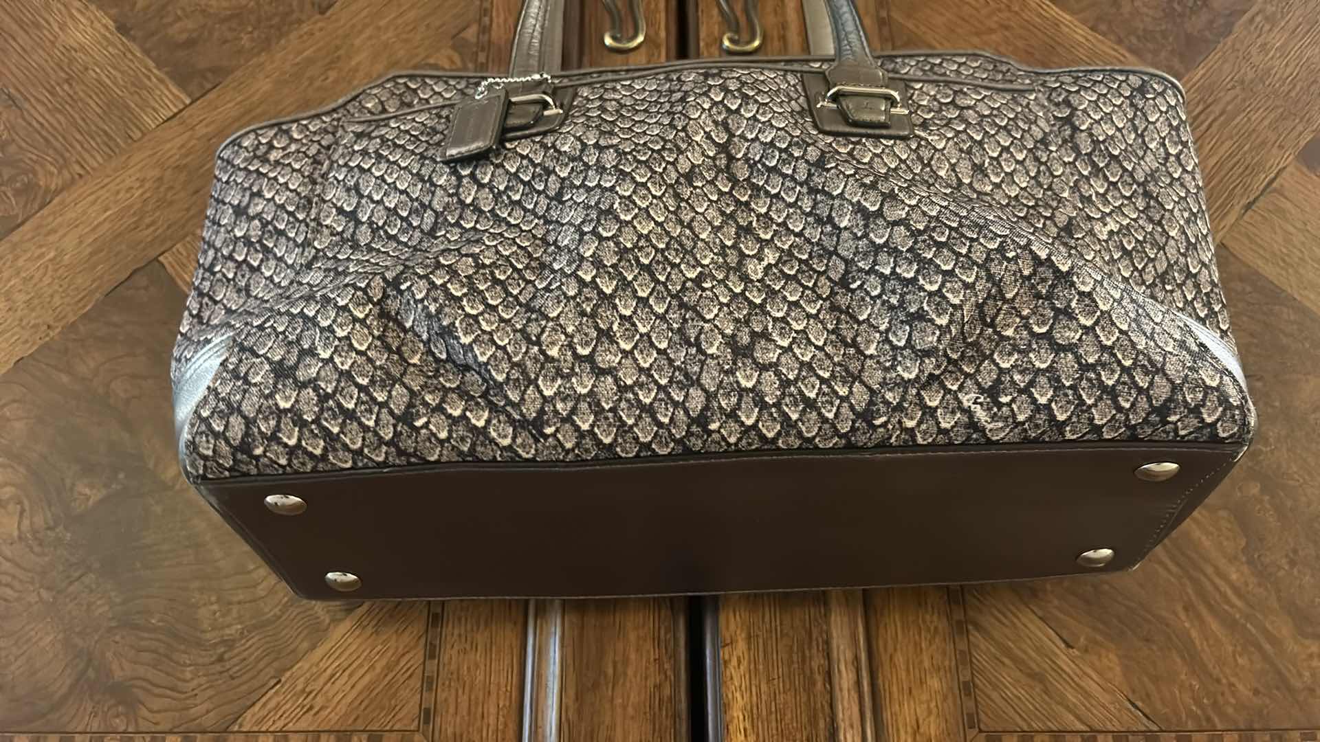 Photo 2 of COACH "TAYLOR" SNAKE PRINT ALEXIS CARRYALL SHOULDER BAG